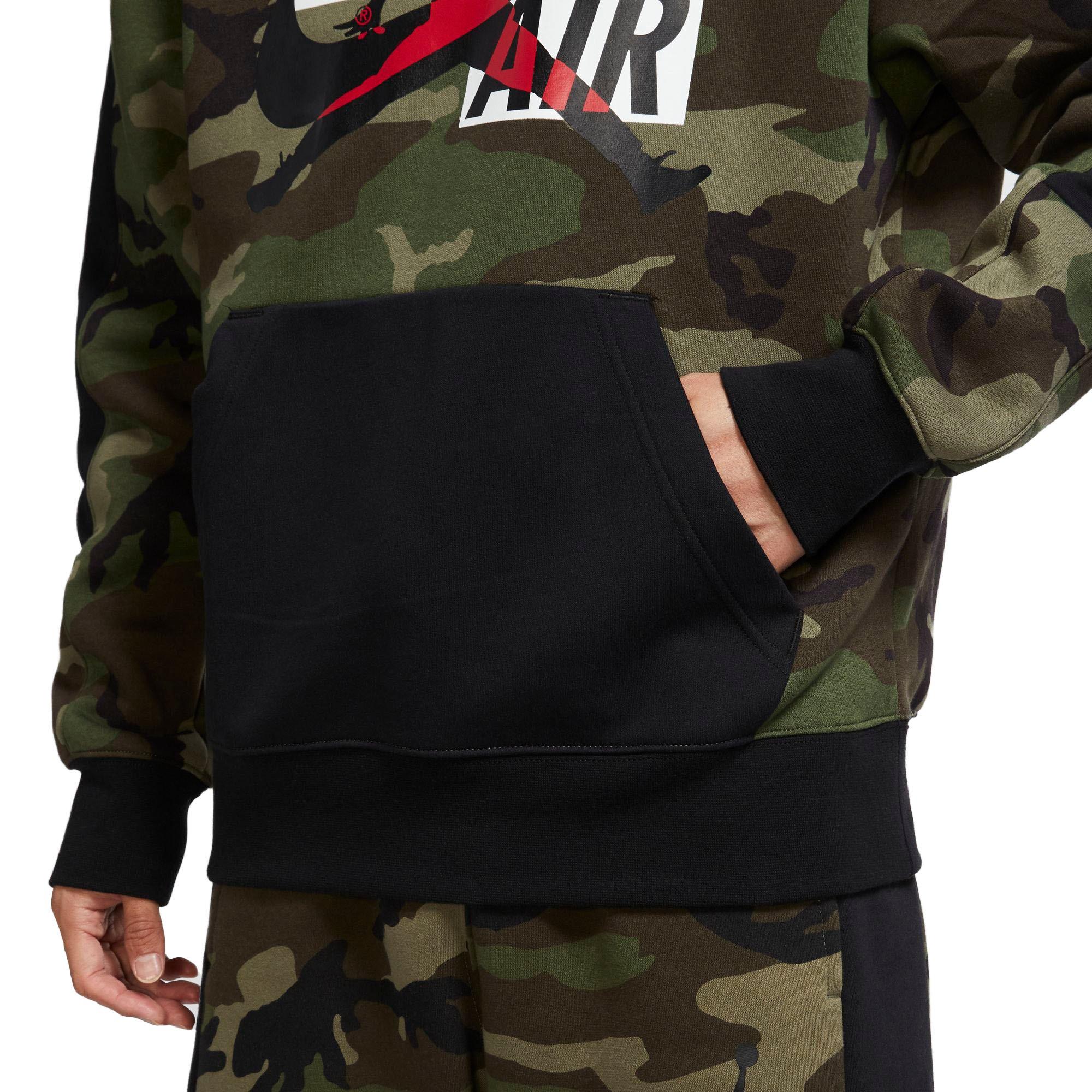 Jordan men's jumpman discount classics camo fleece pullove