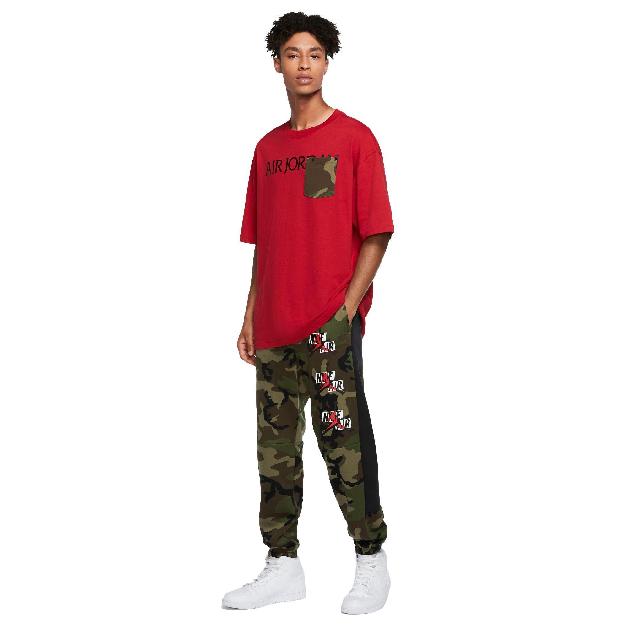 camo pants and jordans