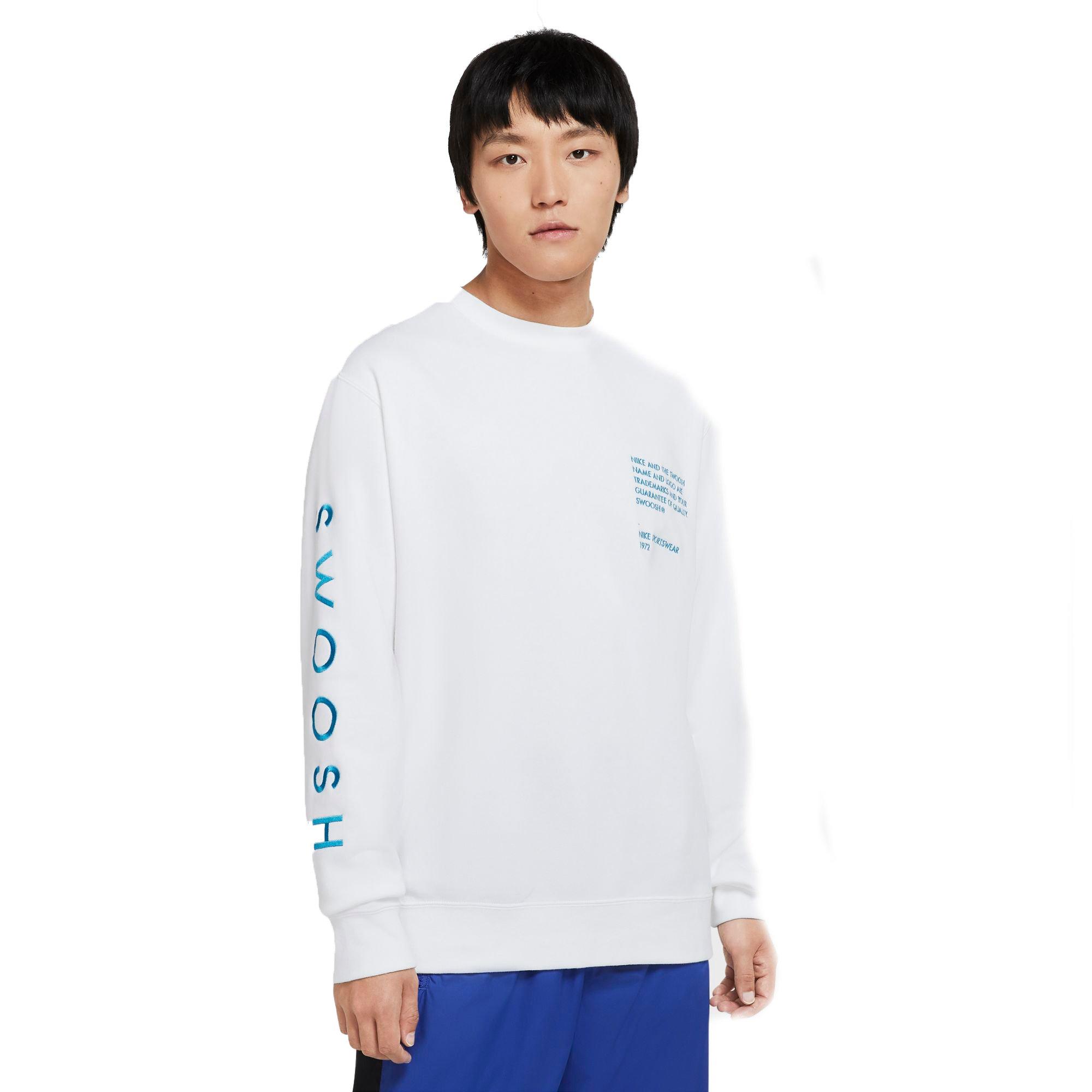 Nike sportswear swoosh men's crew hot sale