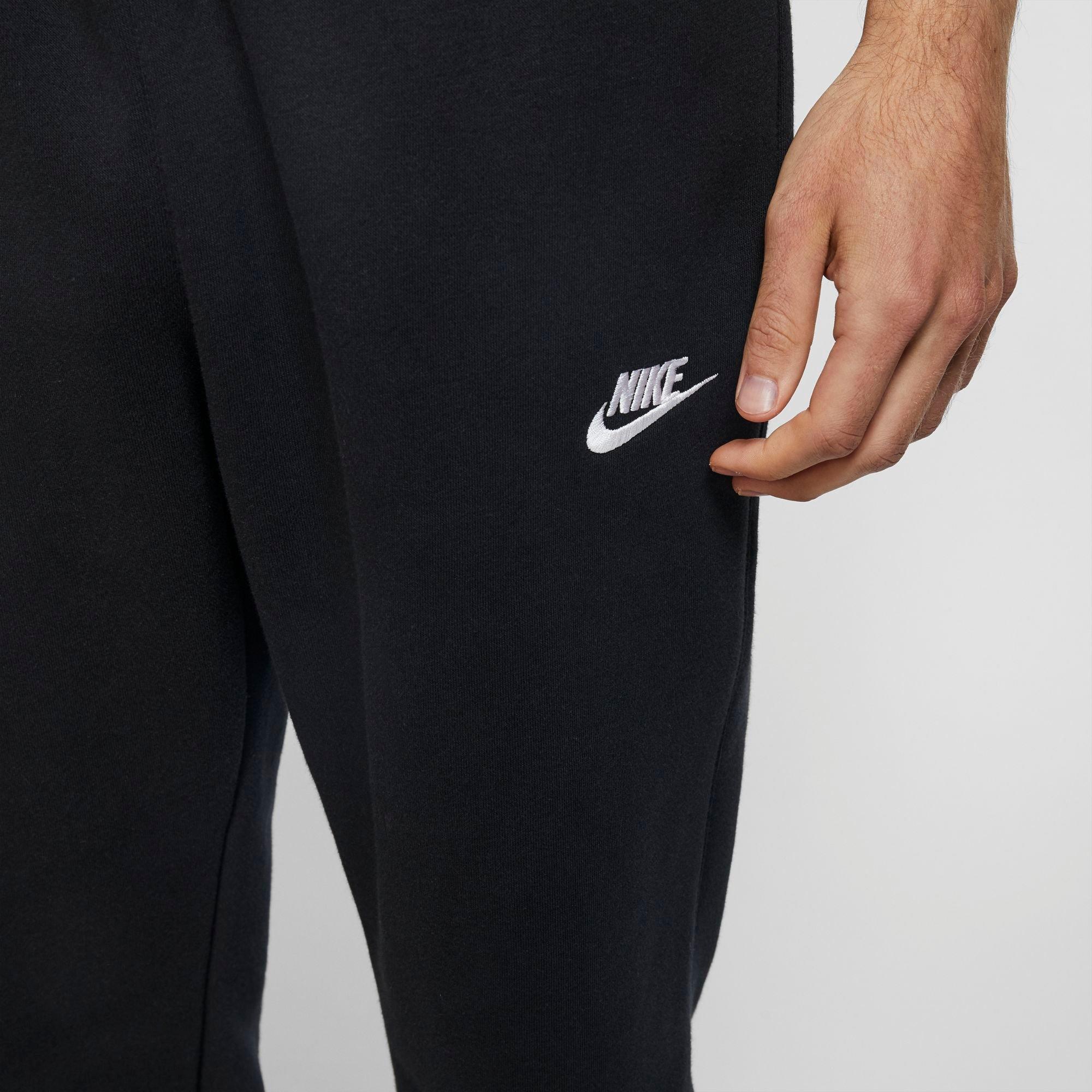 Nike Men's Sportswear Black Club Fleece Joggers - BLACK Thumbnail View 3