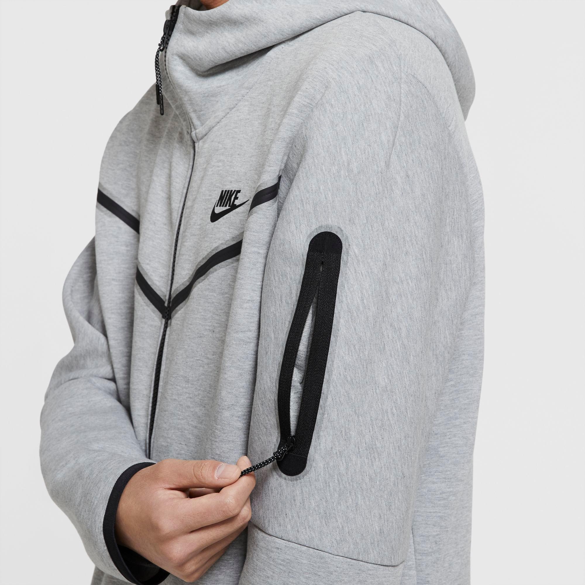 Nike Sportswear Tech Fleece Men's Full-Zip Hoodie - Black - Hibbett