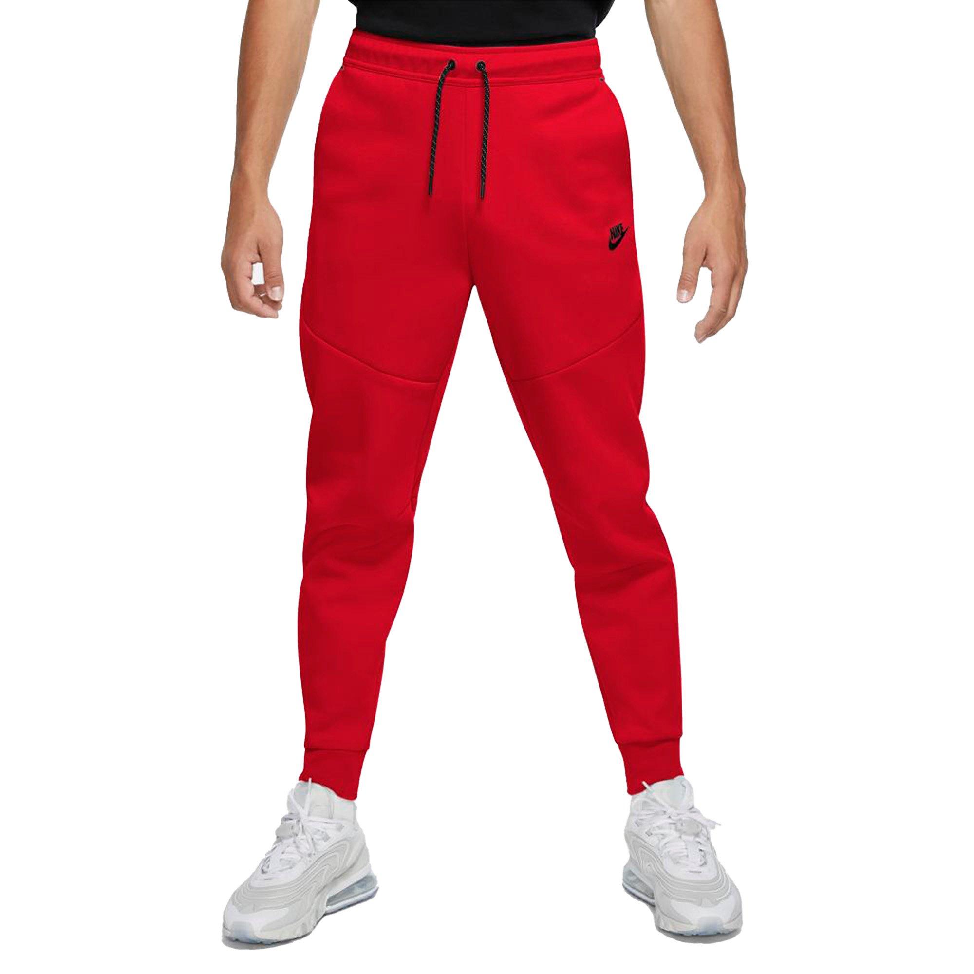 Red nike store joggers mens