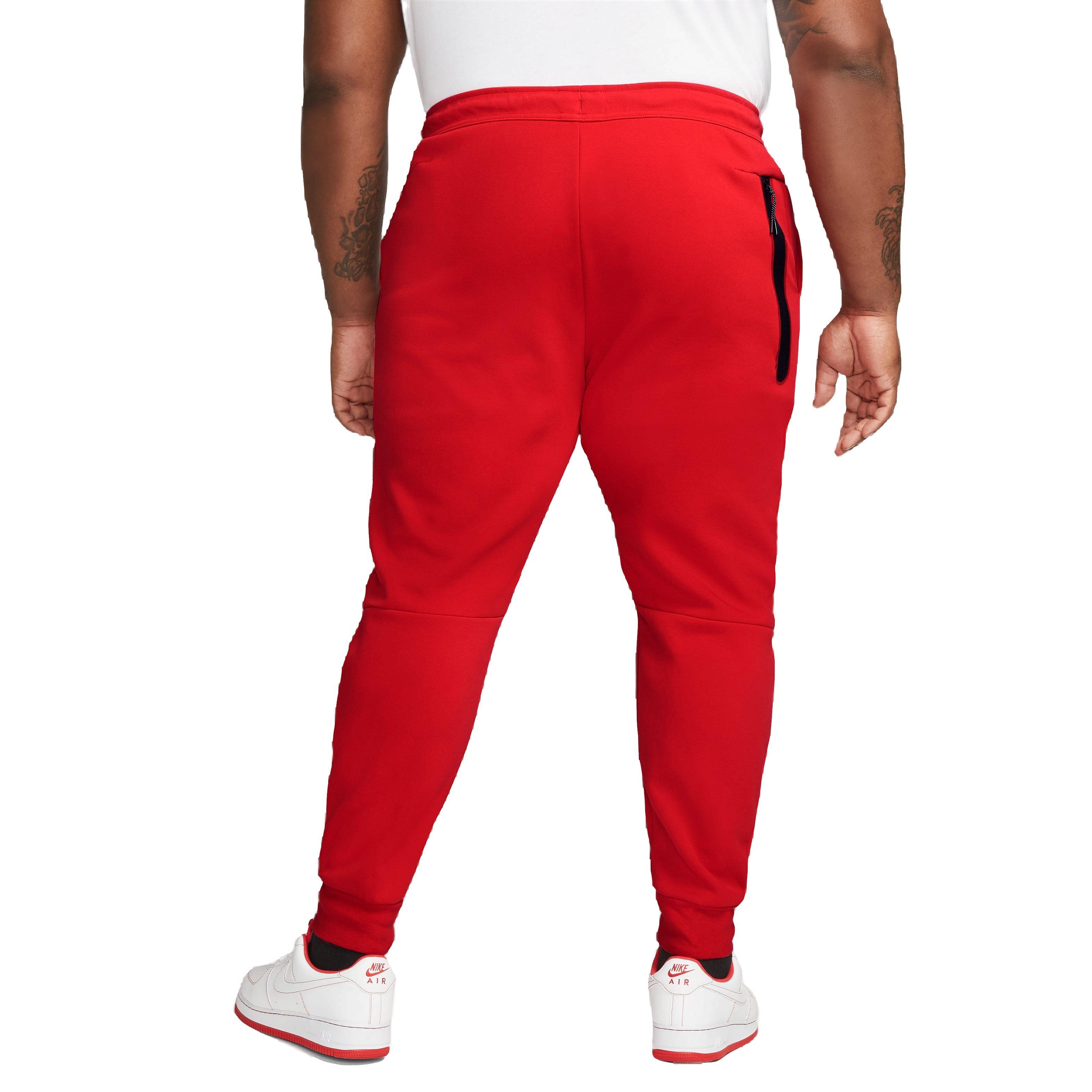 Nike Men's Sportswear Tech Fleece Joggers-Red - Hibbett