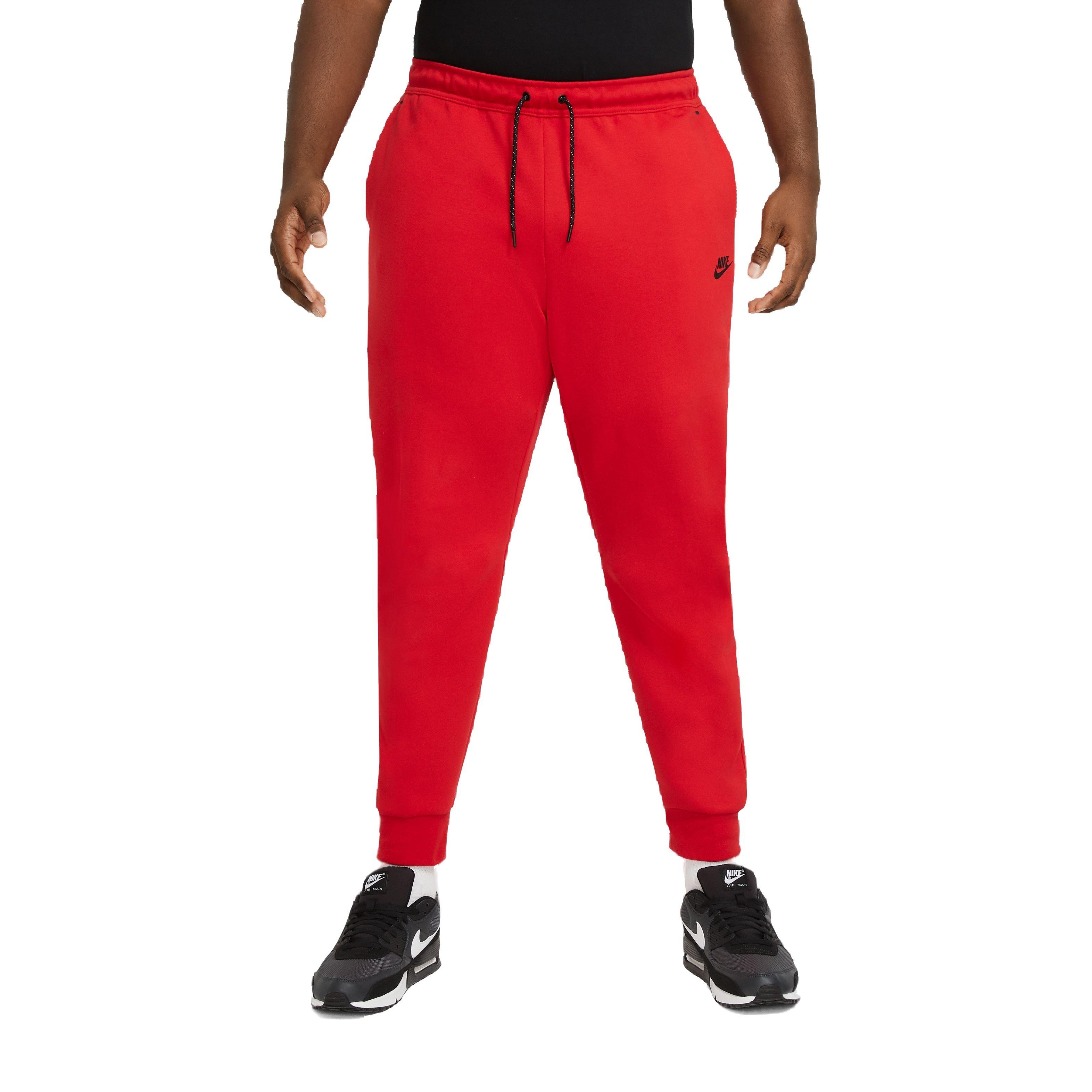 Red nike joggers online men