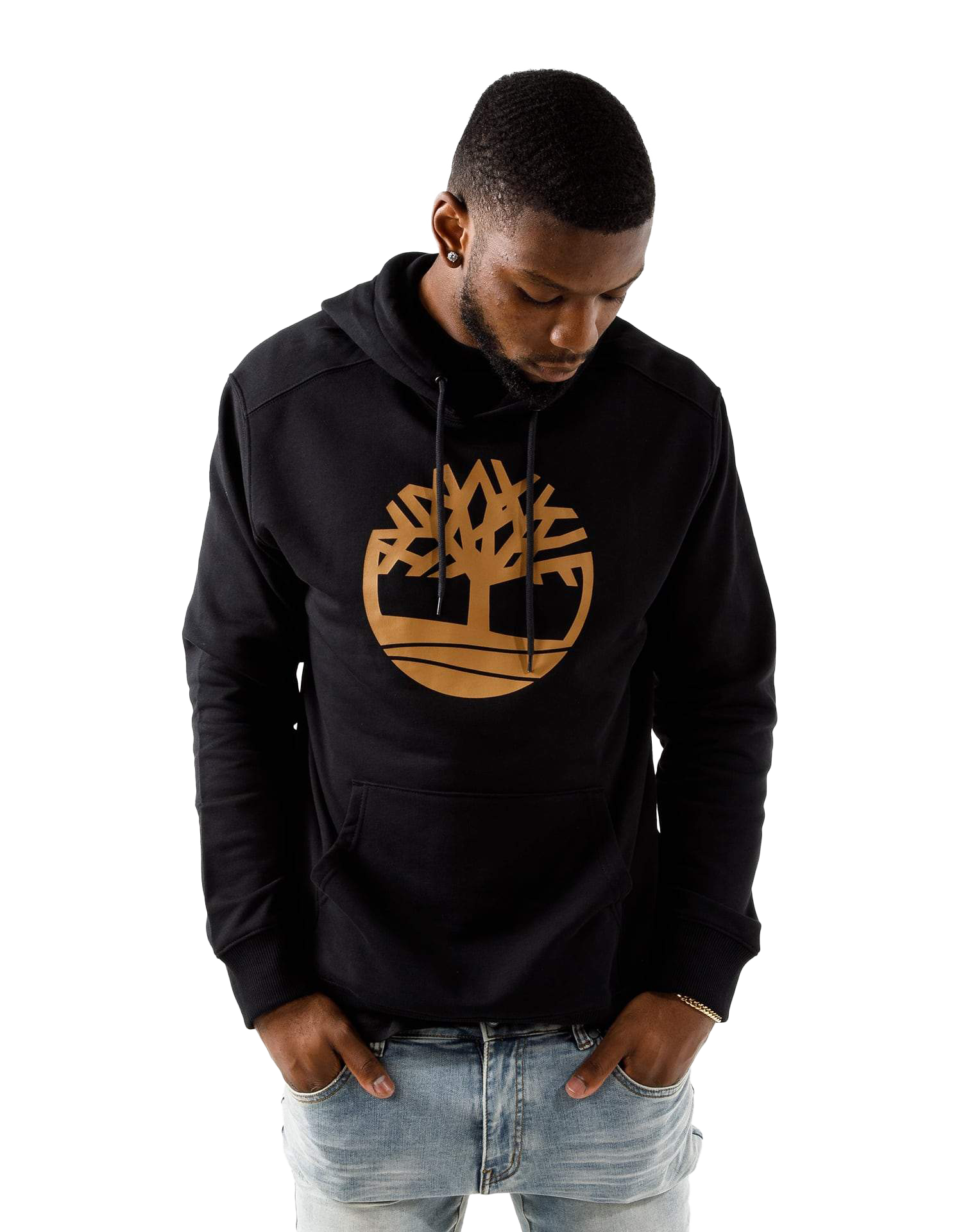 Black and gold store timberland hoodie