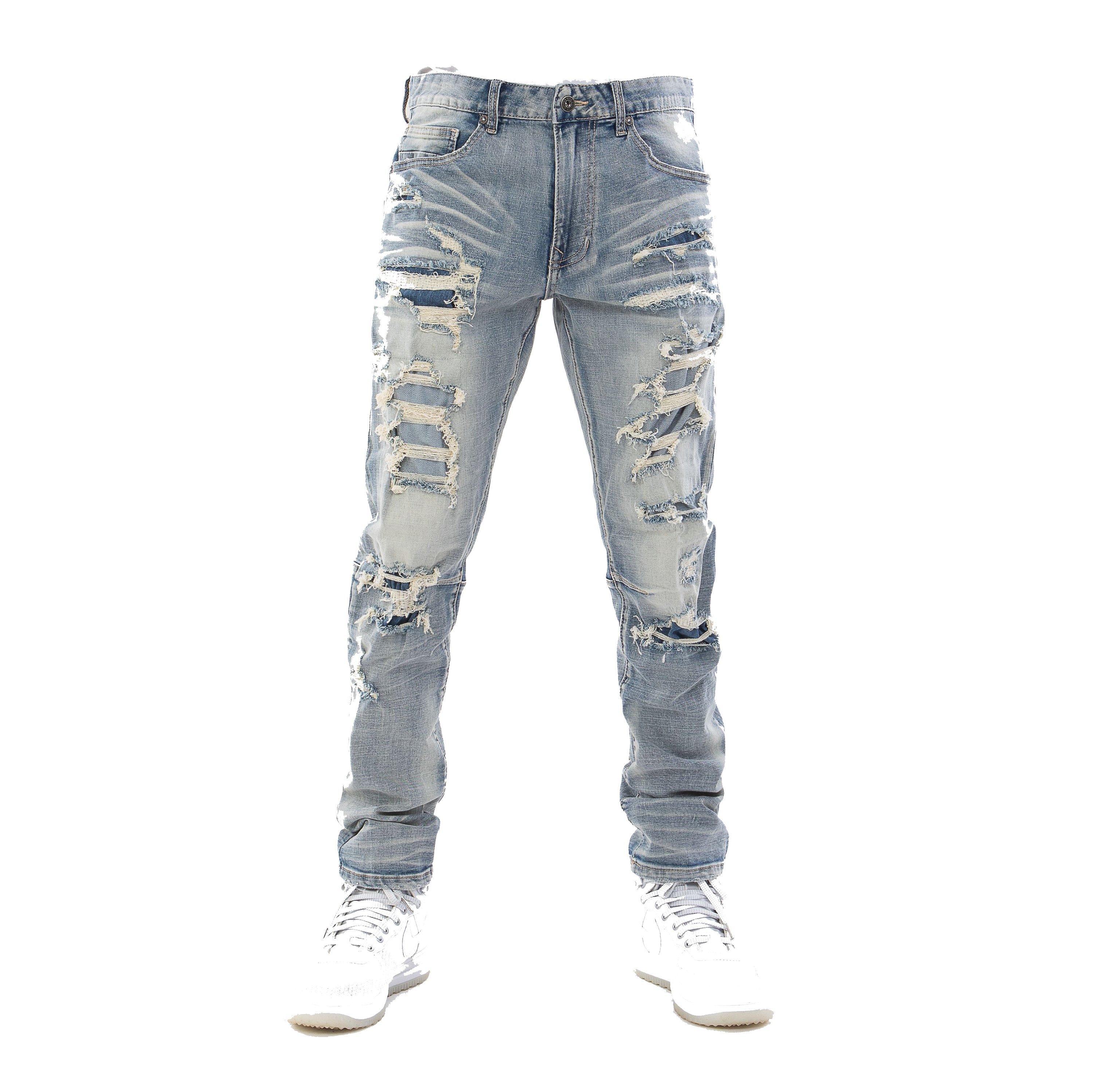 white jean joggers