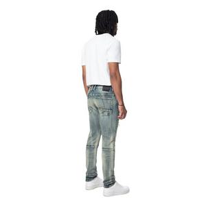 Smoke Rise Men's Slim Taper Vintage Denim Jeans - Topaz Blue