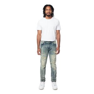 Smoke Rise Men's Slim Taper Vintage Denim Jeans - Topaz Blue