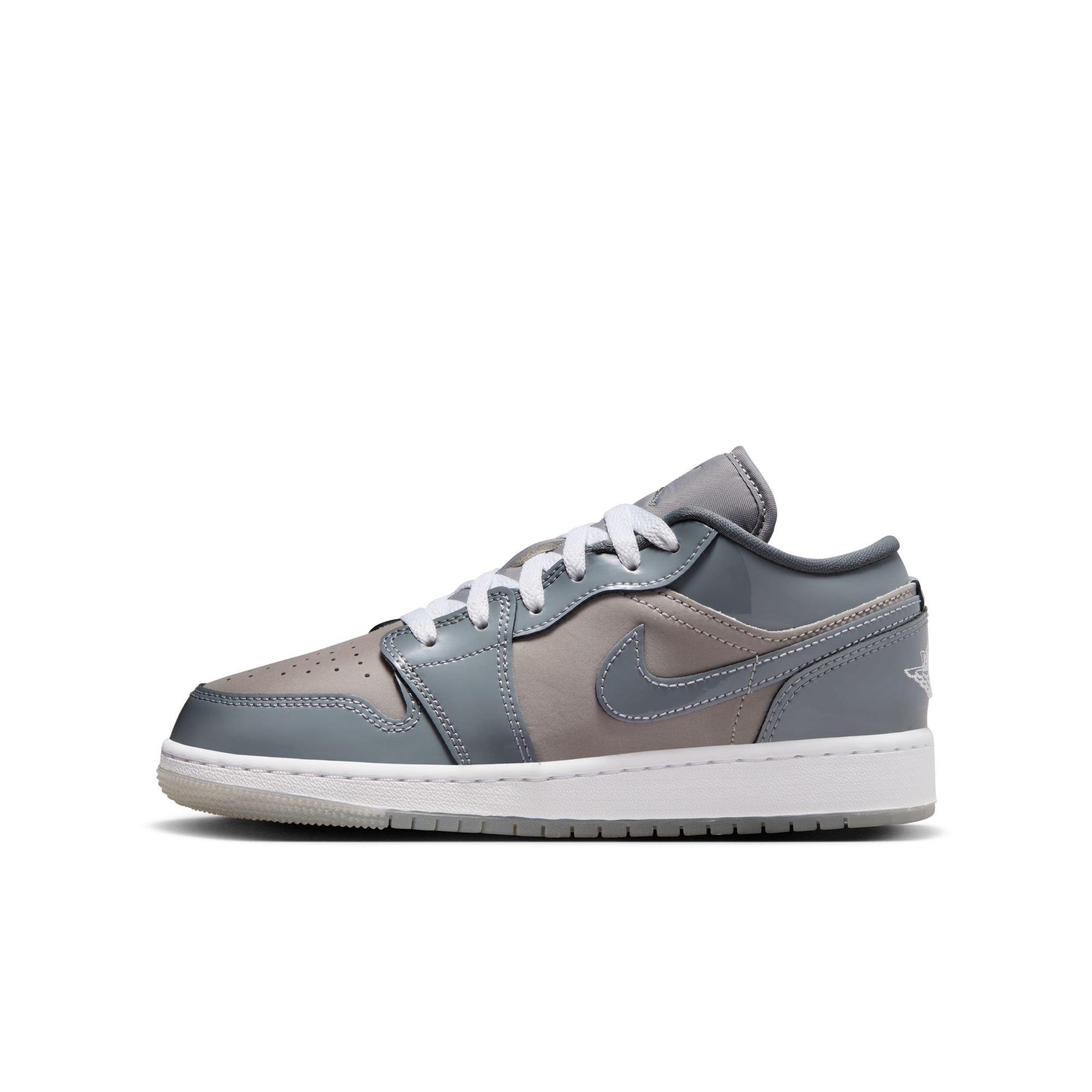 Jordan 1 Low SE Grade School Boys' "Medium Grey/Cool Grey/White" Shoe