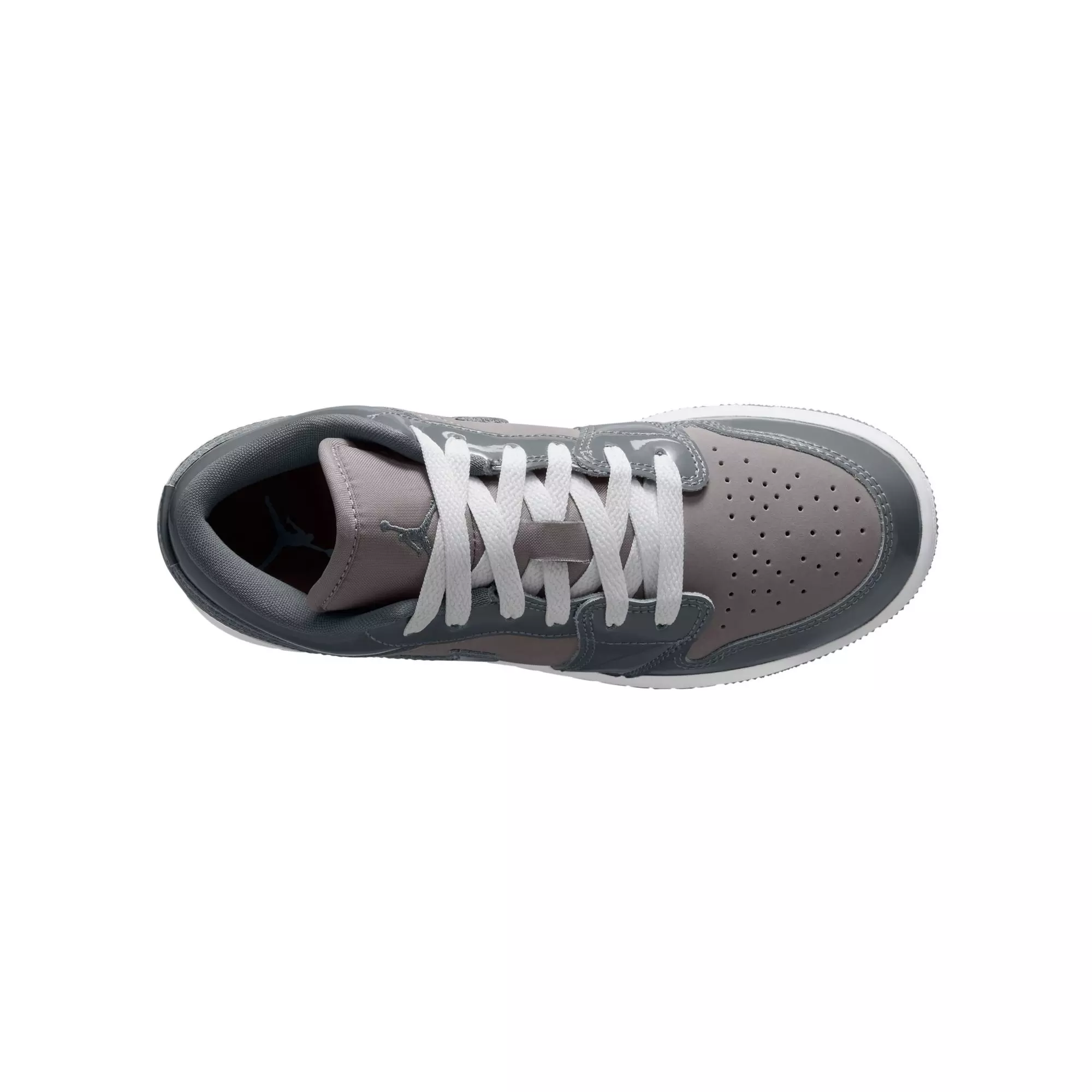 Jordan 1 Low SE "Medium Grey/Cool Grey/White" Grade School Boys' Shoe - GREY/WHITE
