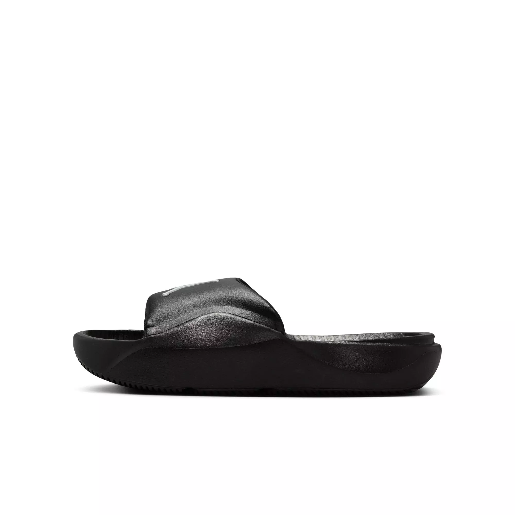 Jordan Franchise "Black/White" Grade School Boys' Slide - BLACK/WHITE