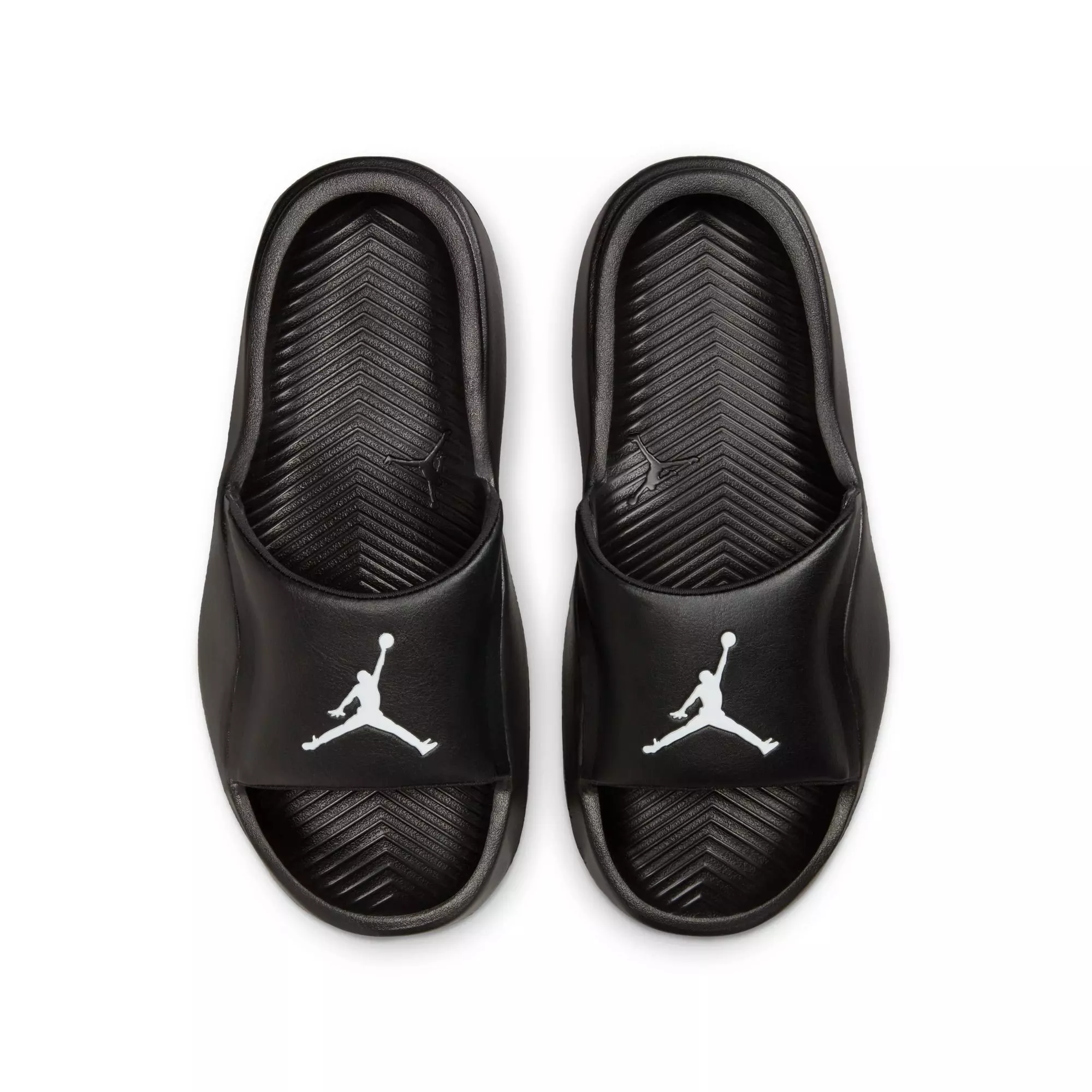 Jordan Franchise "Black/White" Grade School Boys' Slide - BLACK/WHITE