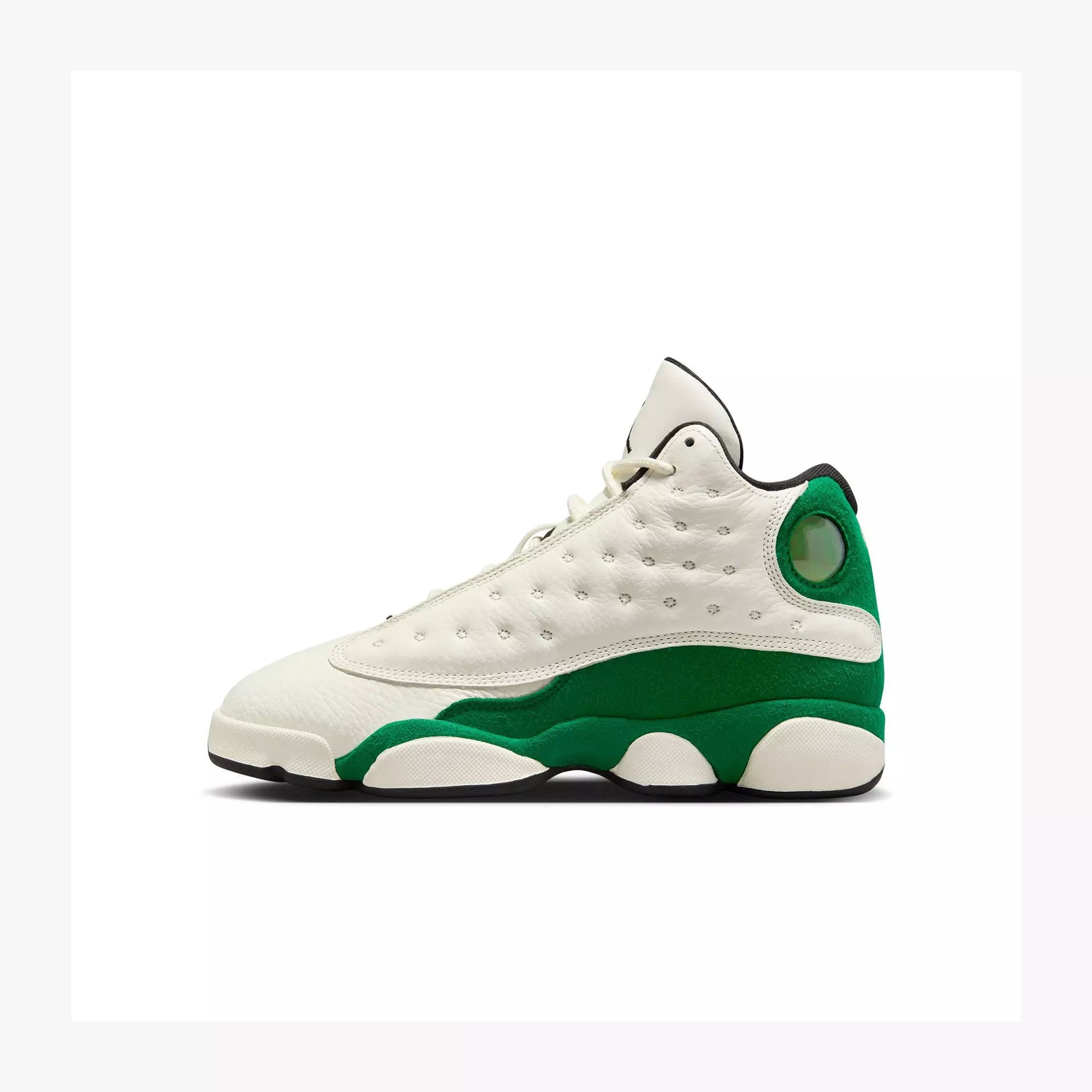 Jordan 13 Retro "Court of Legends" Preschool Kids' Shoe - SAIL/BLACK/PINE GREEN