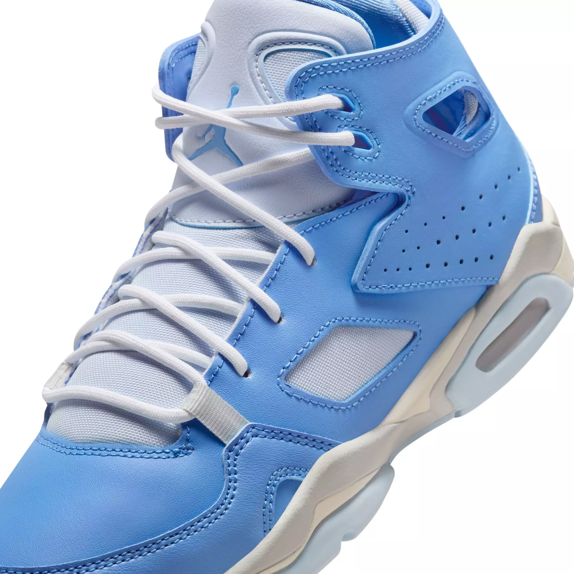 Jordan Flight Club '91 "Legend Blue/Hydrogen Blue/Pure Platinum" Grade School Boys' Shoe - CAROLINA BLUE