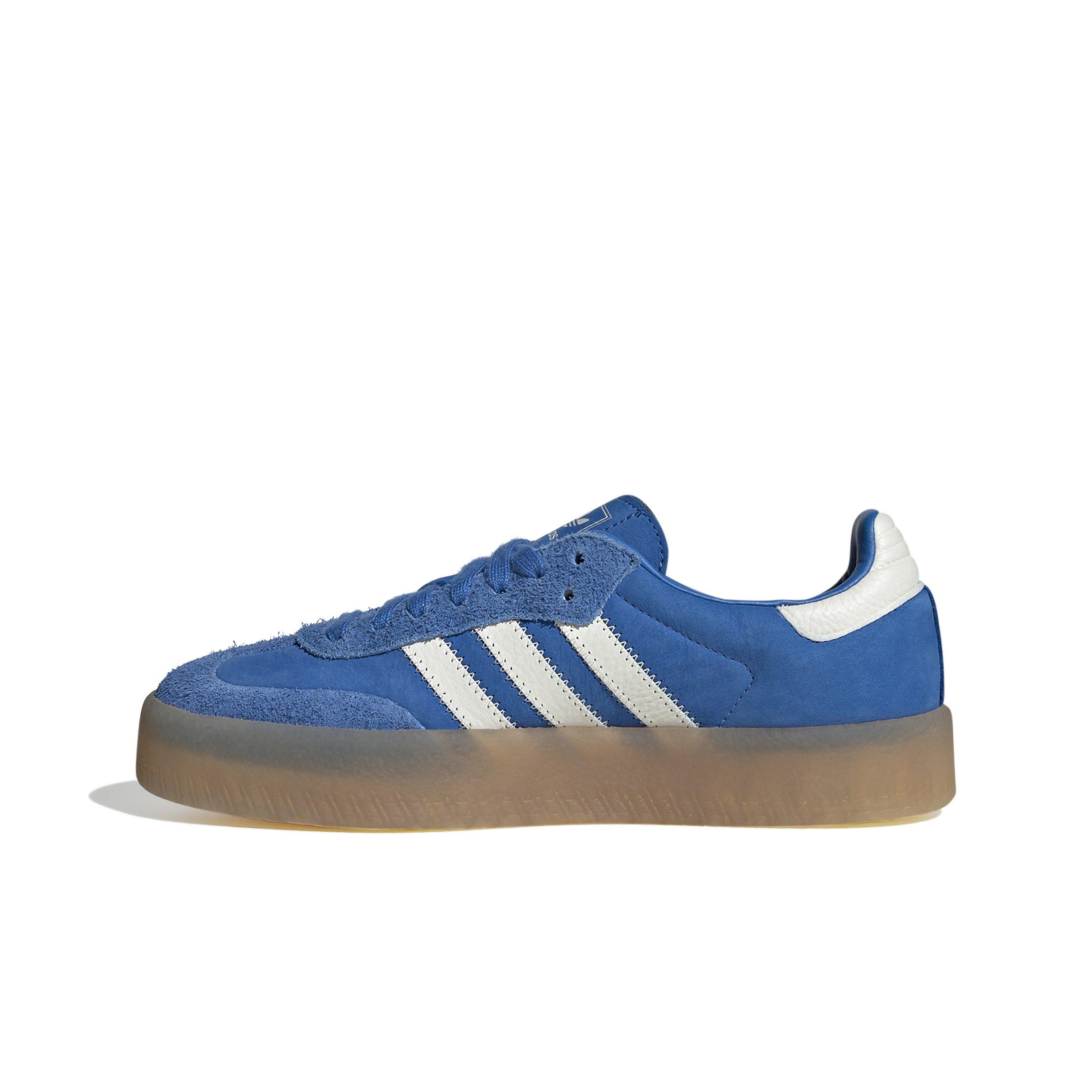 adidas Originals Sambae "Blue/Ftwr White/Silver Metallic" Women's Shoe - BLUE/WHITE Thumbnail View 2