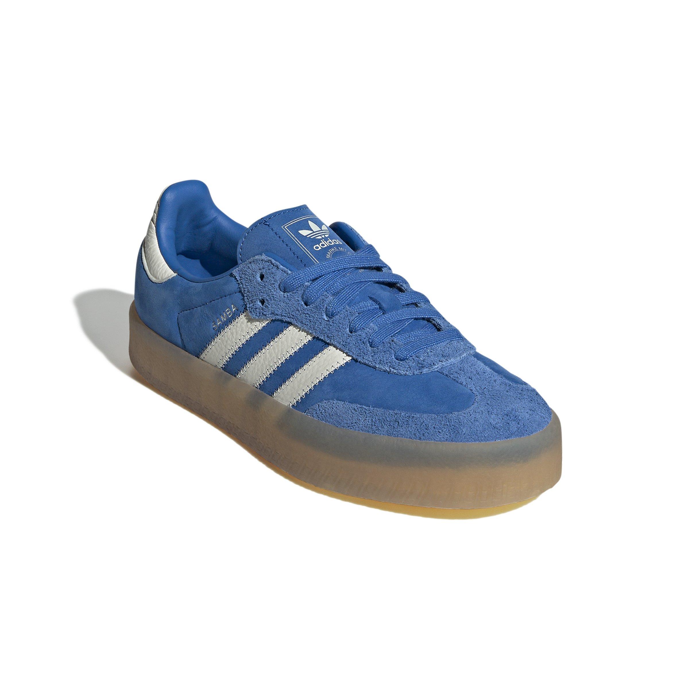 adidas Originals Sambae "Blue/Ftwr White/Silver Metallic" Women's Shoe - BLUE/WHITE Thumbnail View 5