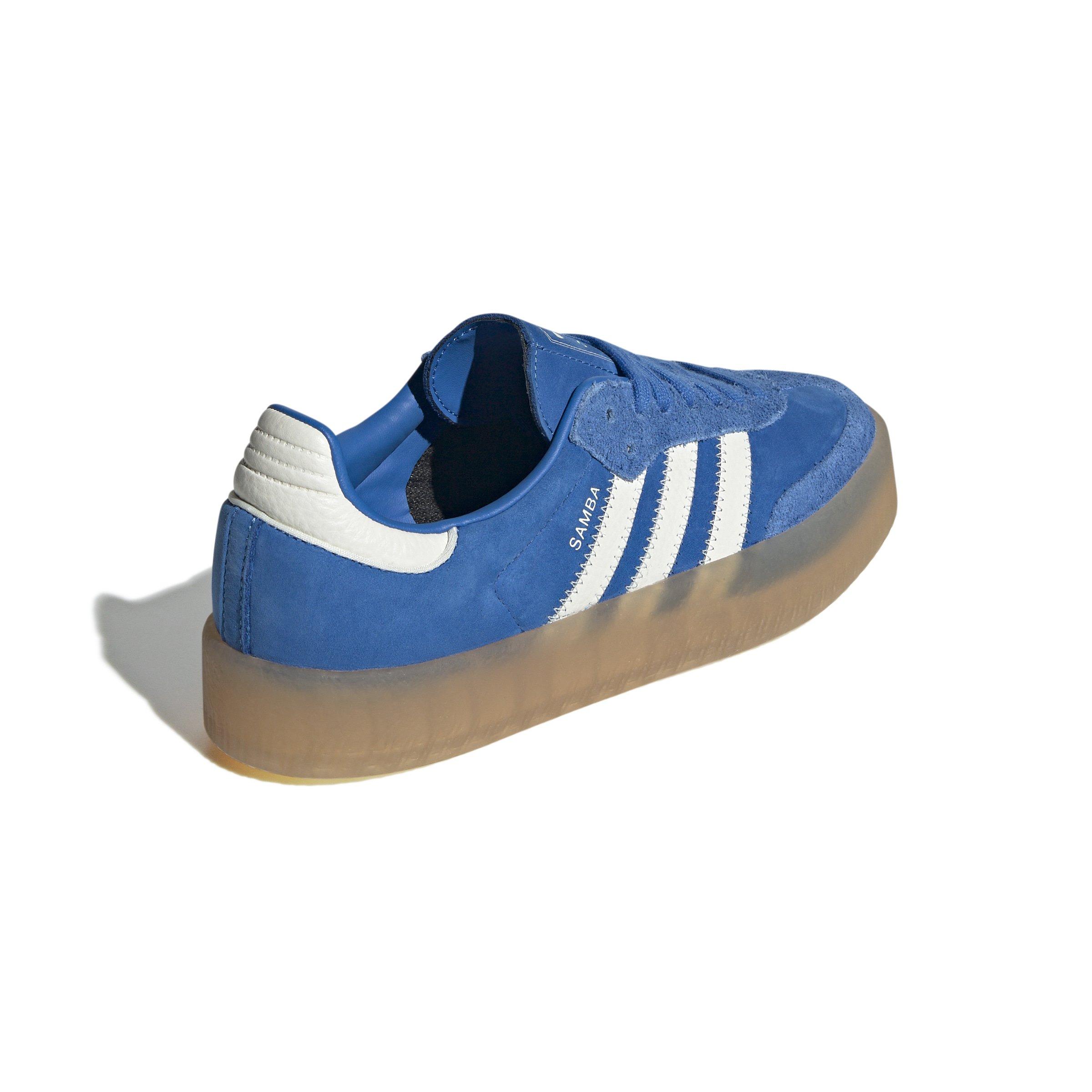 adidas Originals Sambae "Blue/Ftwr White/Silver Metallic" Women's Shoe - BLUE/WHITE Thumbnail View 6