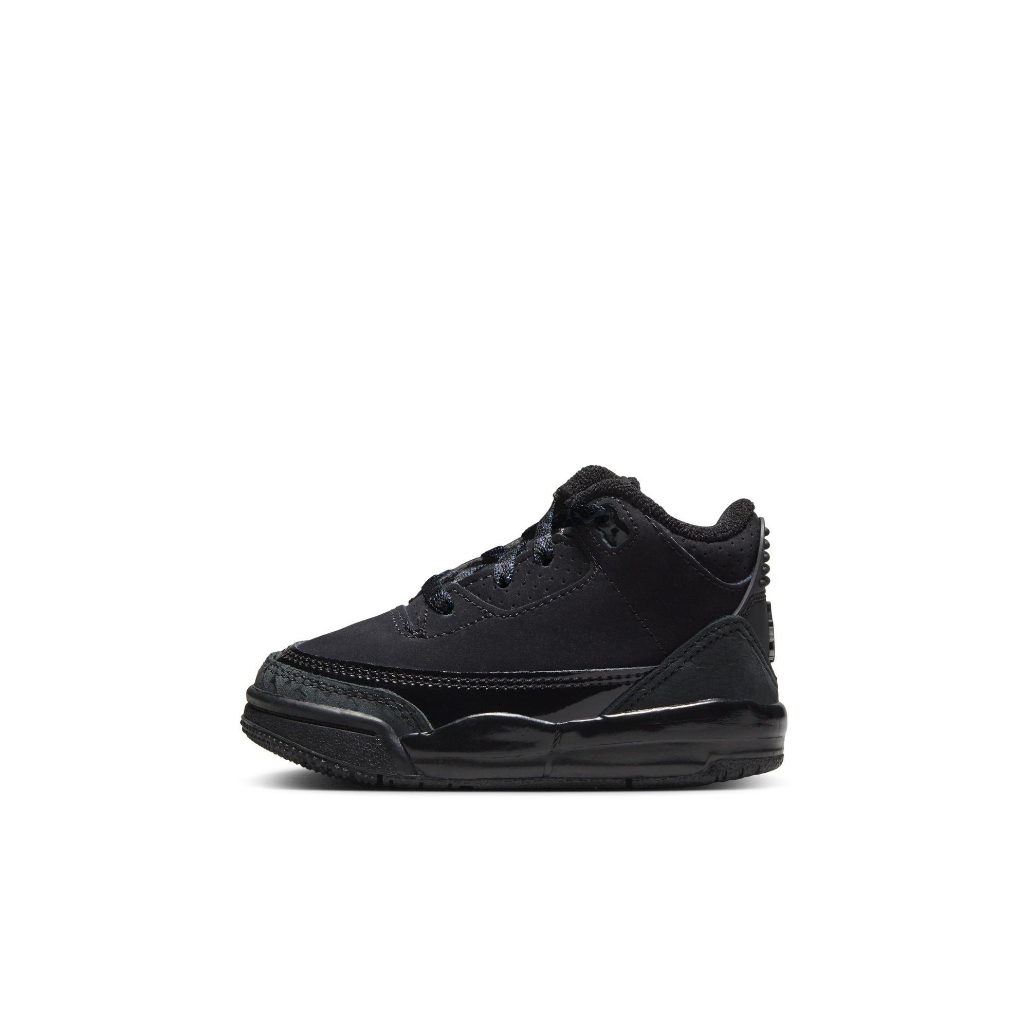 Jordan 3 Retro "Black Cat" Toddler Kids' Shoe