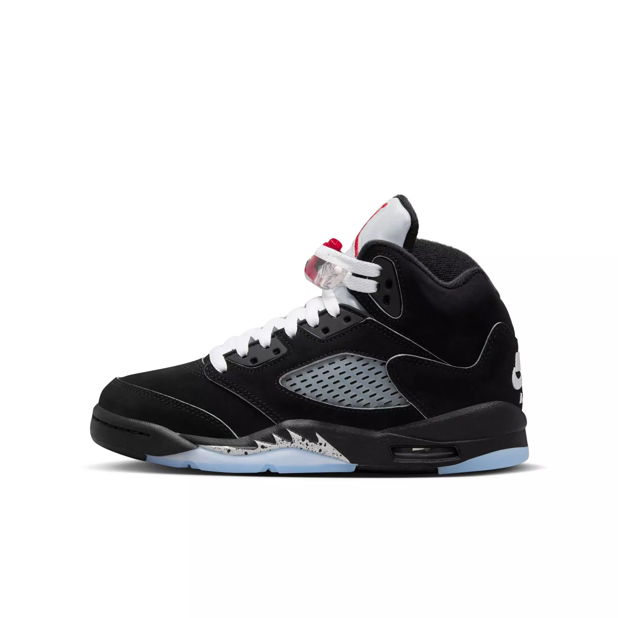 Jordan 5 Retro "Reimagined" Grade School Kids' Shoe - BLACK/WHITE/FIRE RED