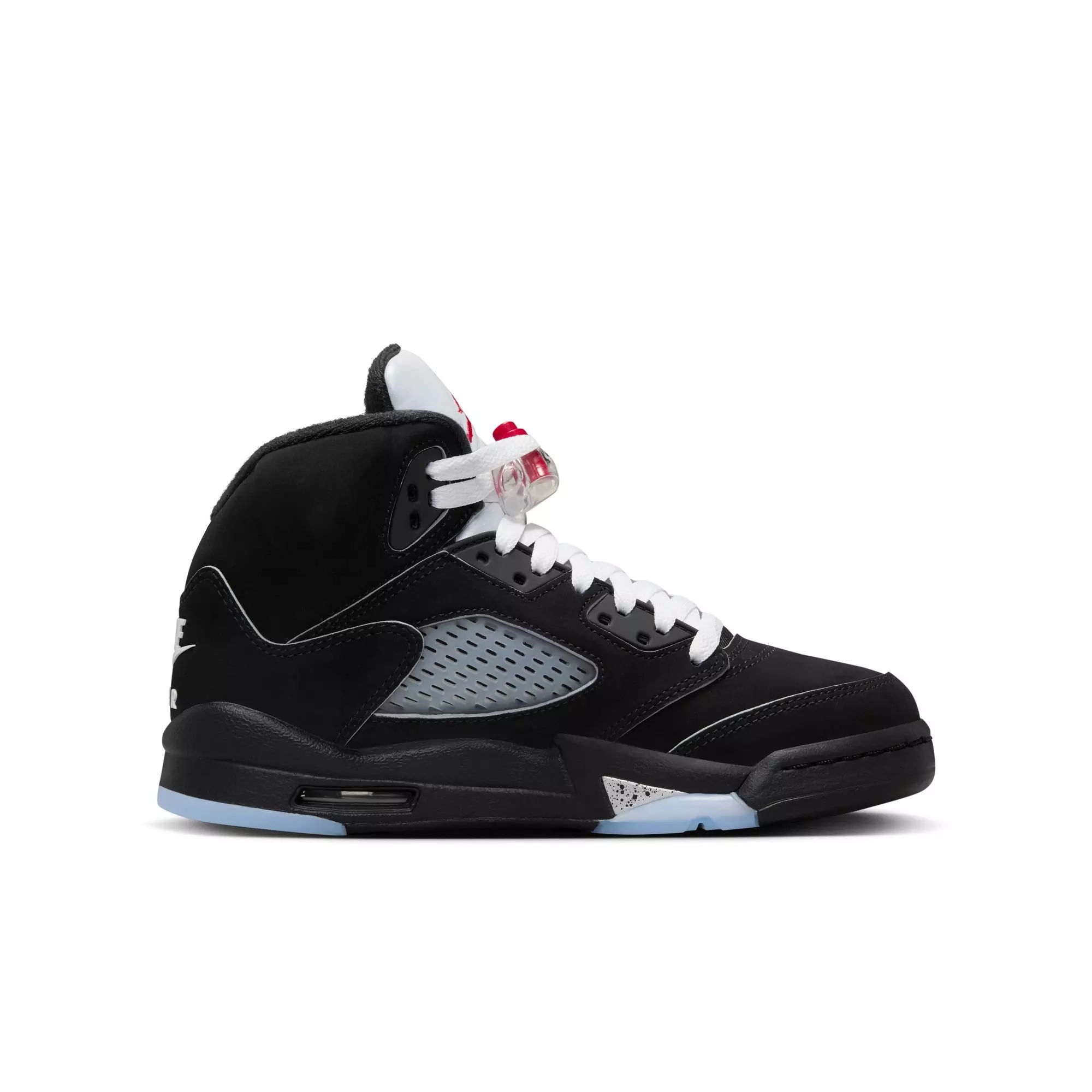 Jordan 5 Retro "Reimagined" Grade School Kids' Shoe - BLACK/WHITE/FIRE RED