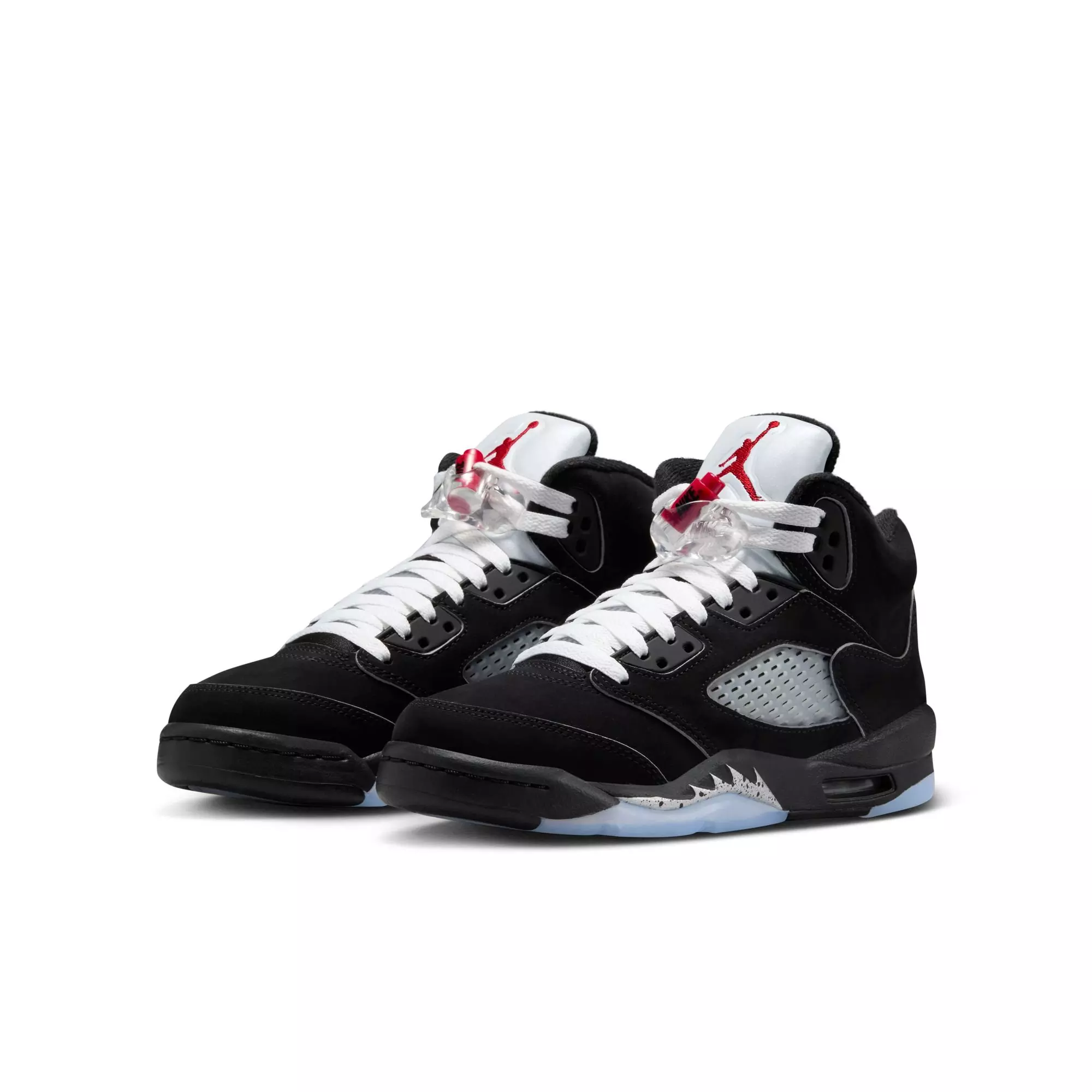 Jordan 5 Retro "Reimagined" Grade School Kids' Shoe - BLACK/WHITE/FIRE RED