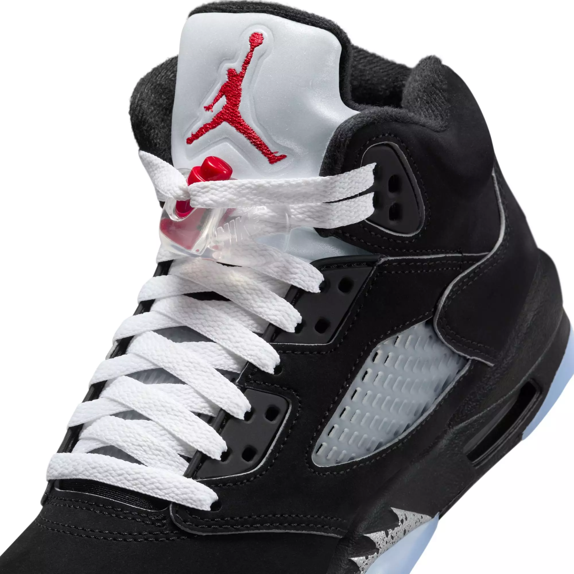 Jordan 5 Retro "Reimagined" Grade School Kids' Shoe - BLACK/WHITE/FIRE RED