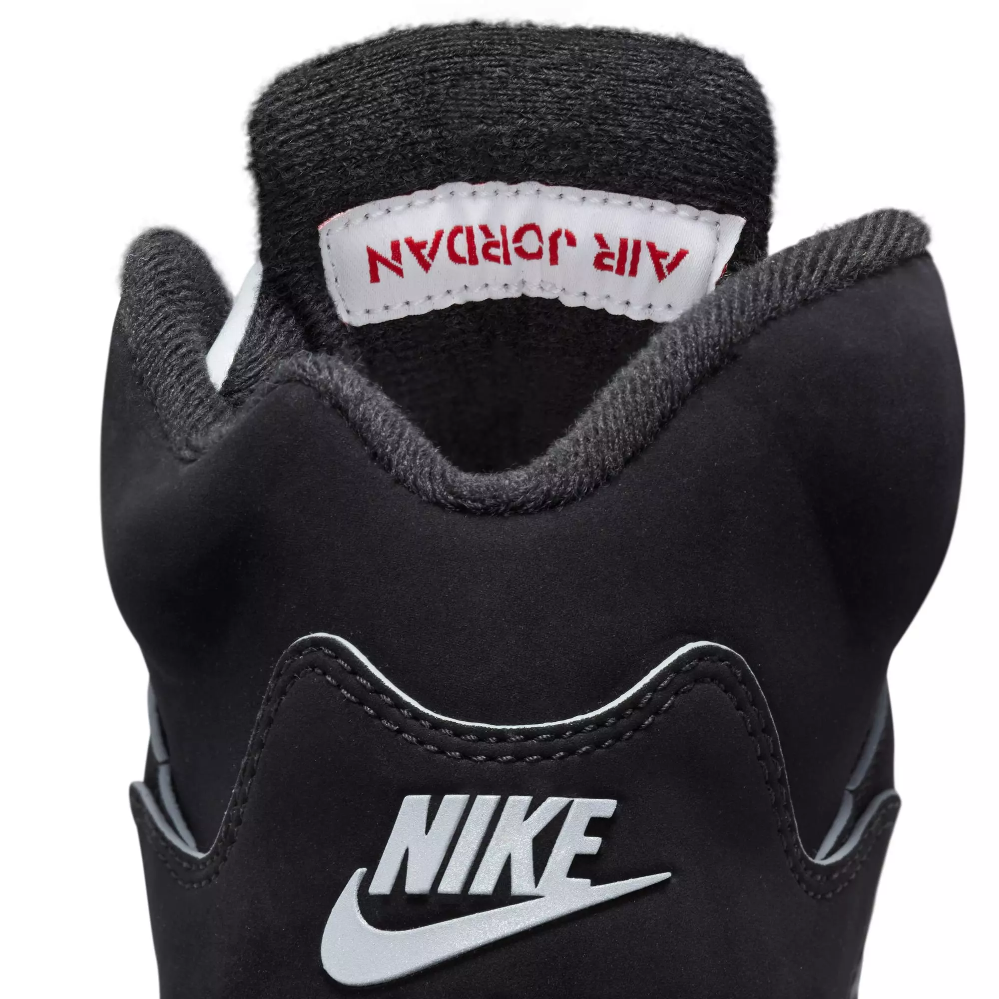 Jordan 5 Retro "Reimagined" Grade School Kids' Shoe - BLACK/WHITE/FIRE RED