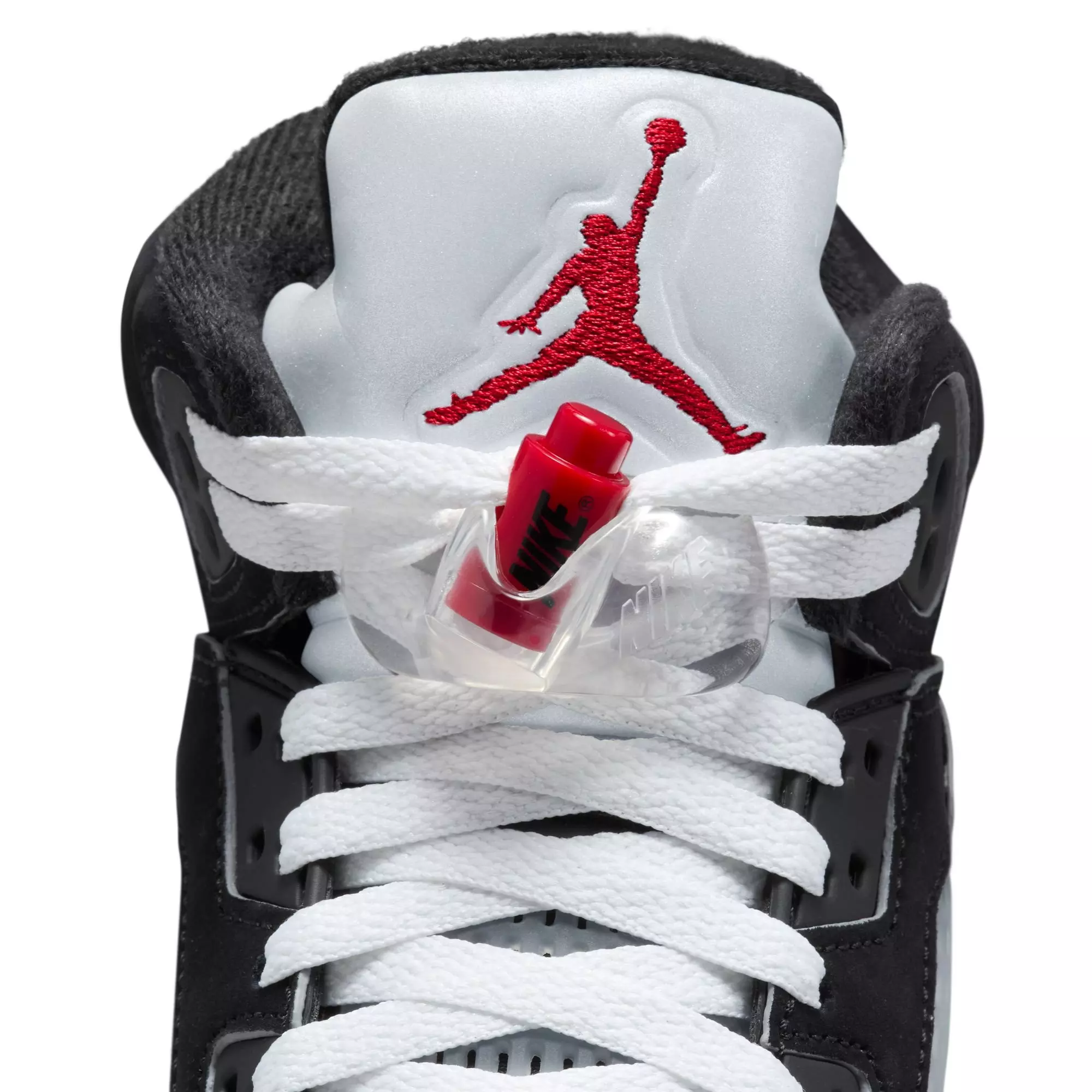 Jordan 5 Retro "Reimagined" Grade School Kids' Shoe - BLACK/WHITE/FIRE RED
