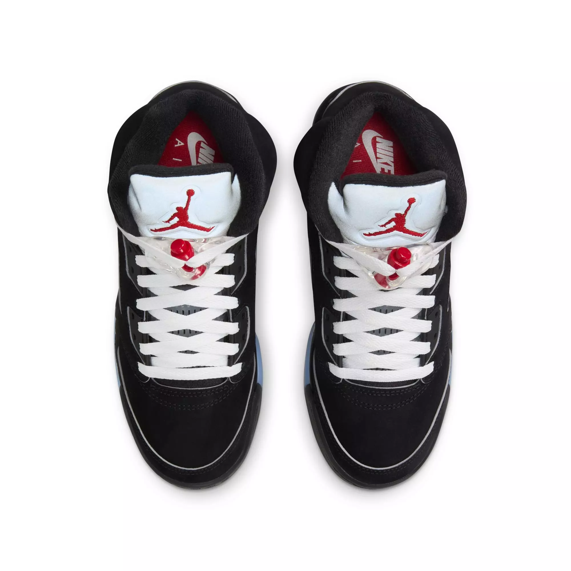 Jordan 5 Retro "Reimagined" Grade School Kids' Shoe - BLACK/WHITE/FIRE RED