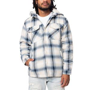 Smoke Rise Men's Plaid Hooded Shacket - Cascade