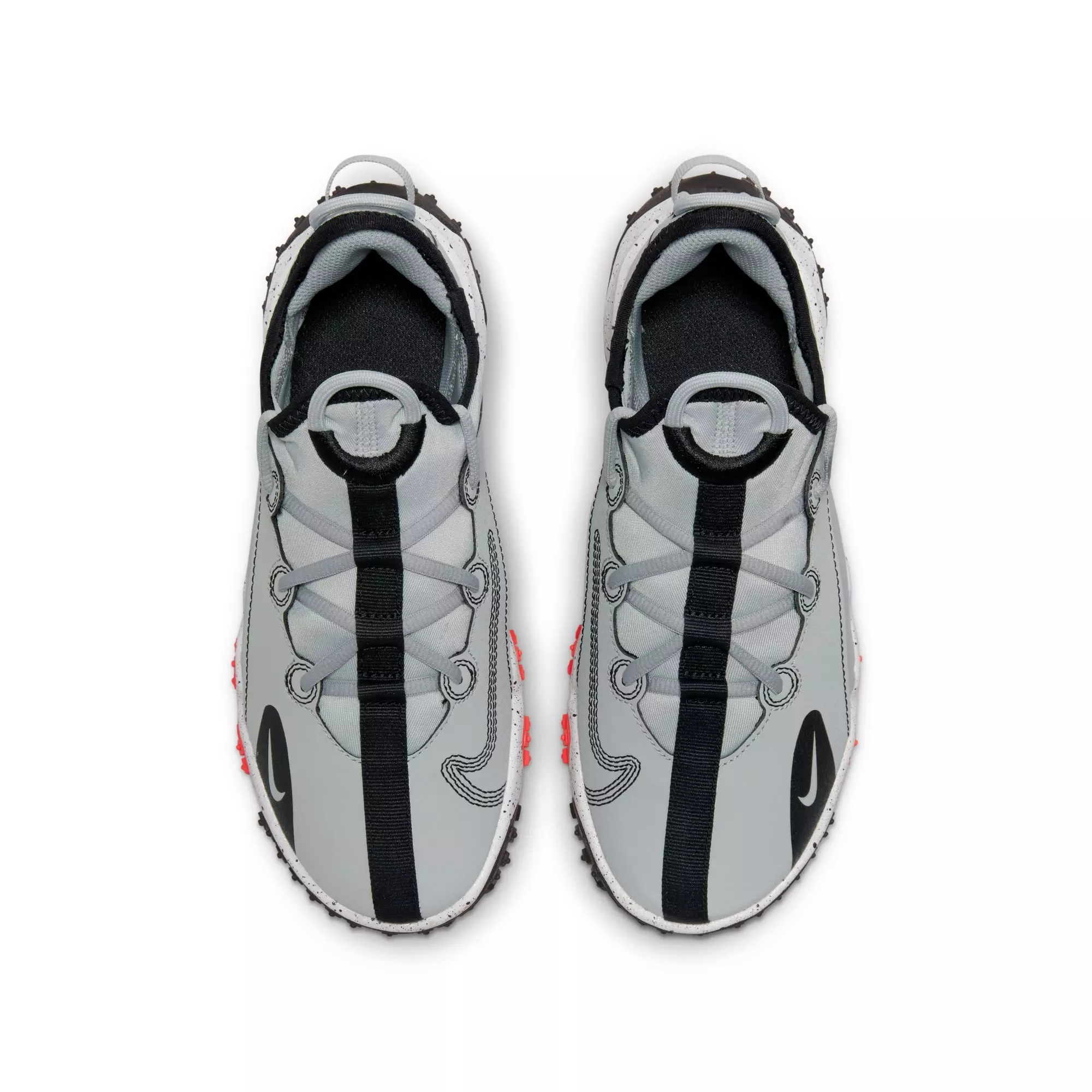 Nike Future Field "Smoke Grey/Black/Bright Crimson/White" Grade School Boys' Baseball Shoe - GREY