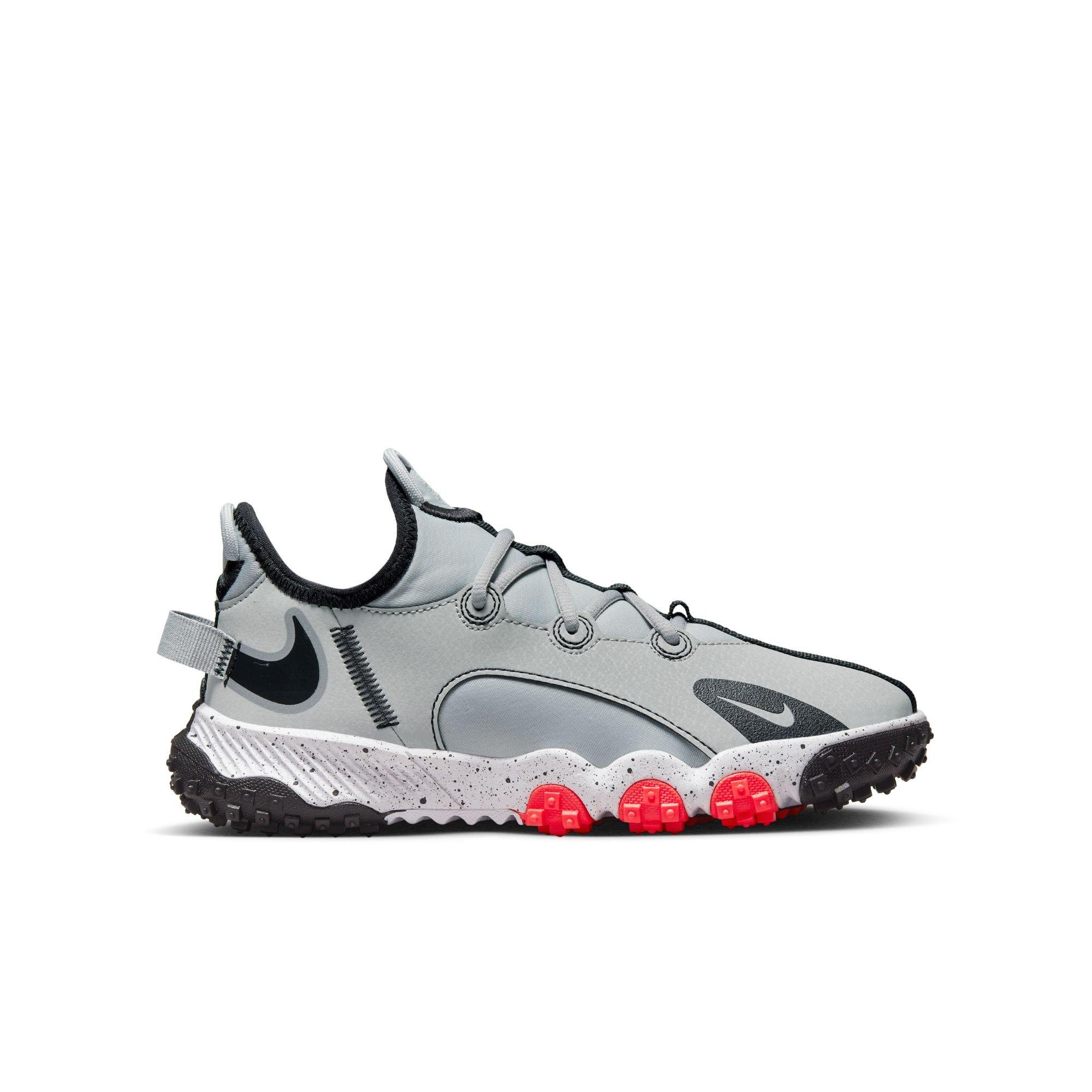 Nike Future Field "Smoke Grey/Black/Bright Crimson/White" Grade School Boys' Baseball Shoe