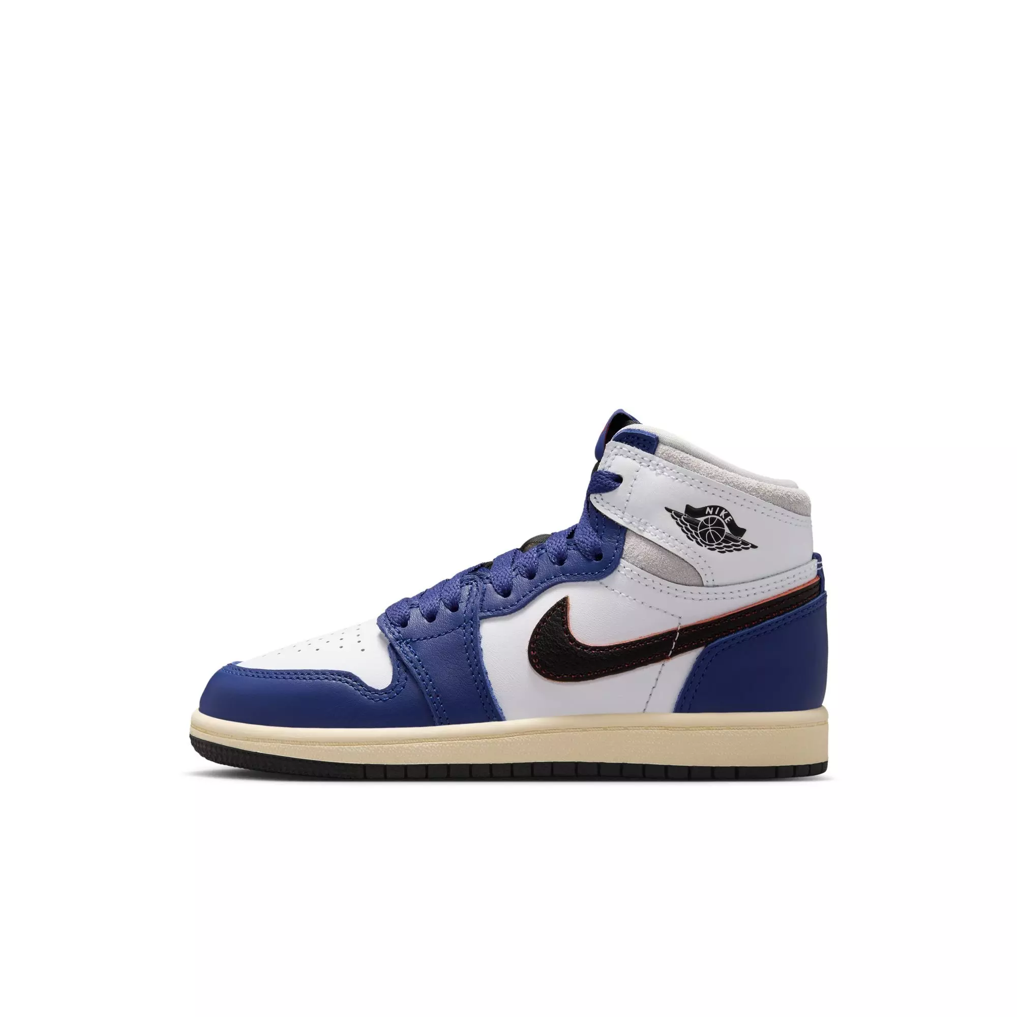Jordan 1 Retro High OG "Rare Air" Preschool Kids' Shoe - BLACK/NEUTRAL GREY/DEEP ROYAL BLUE