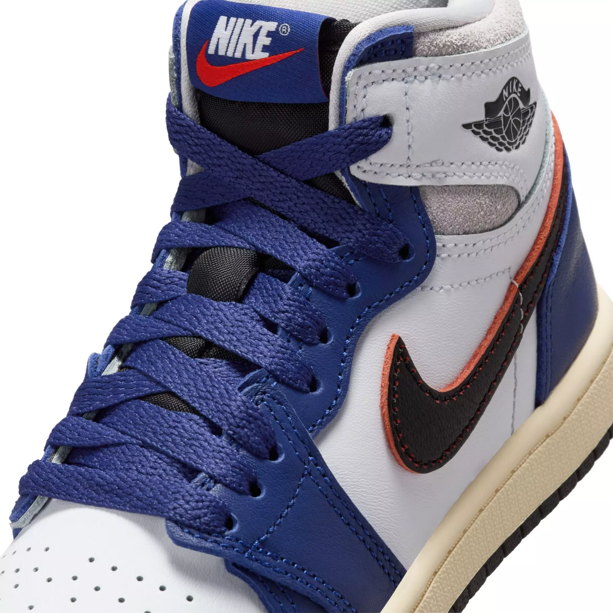 Jordan 1 Retro High OG "Rare Air" Preschool Kids' Shoe - BLACK/NEUTRAL GREY/DEEP ROYAL BLUE