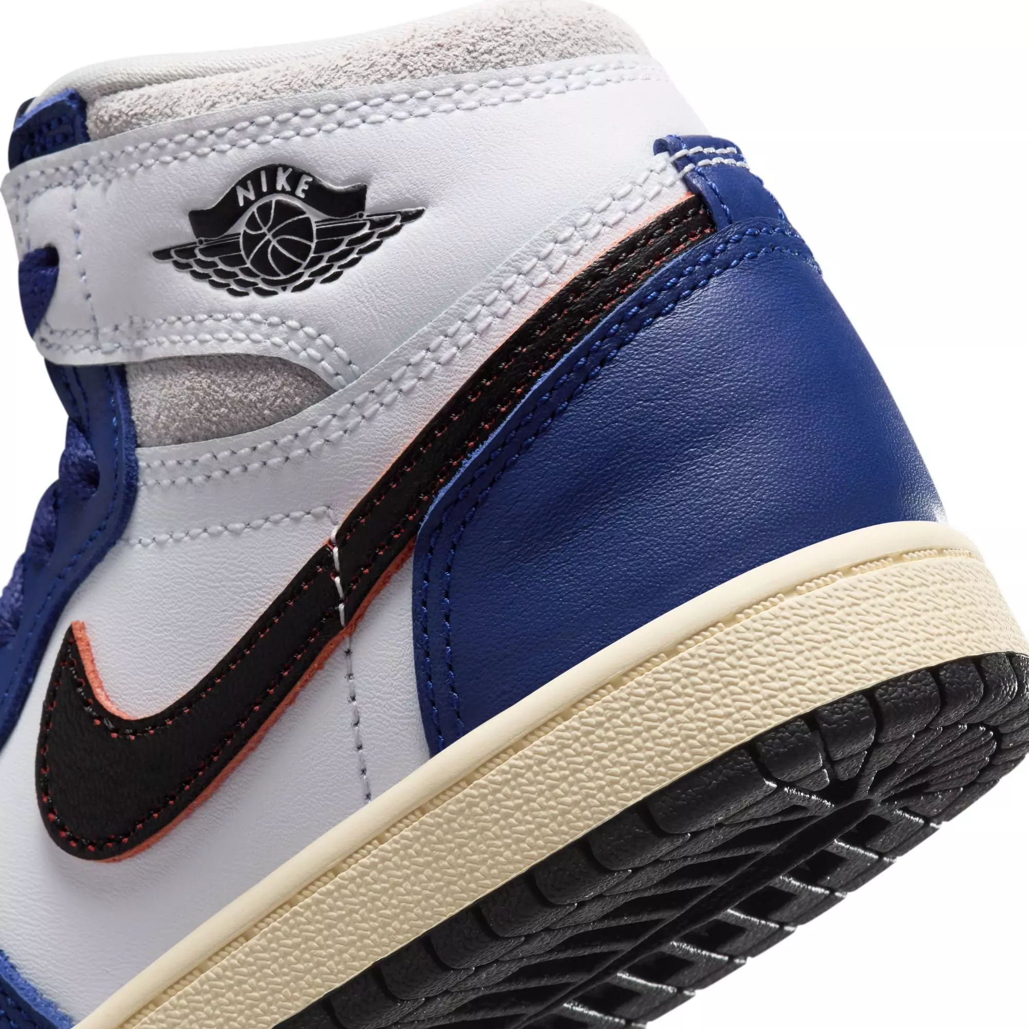 Jordan 1 Retro High OG "Rare Air" Preschool Kids' Shoe - BLACK/NEUTRAL GREY/DEEP ROYAL BLUE