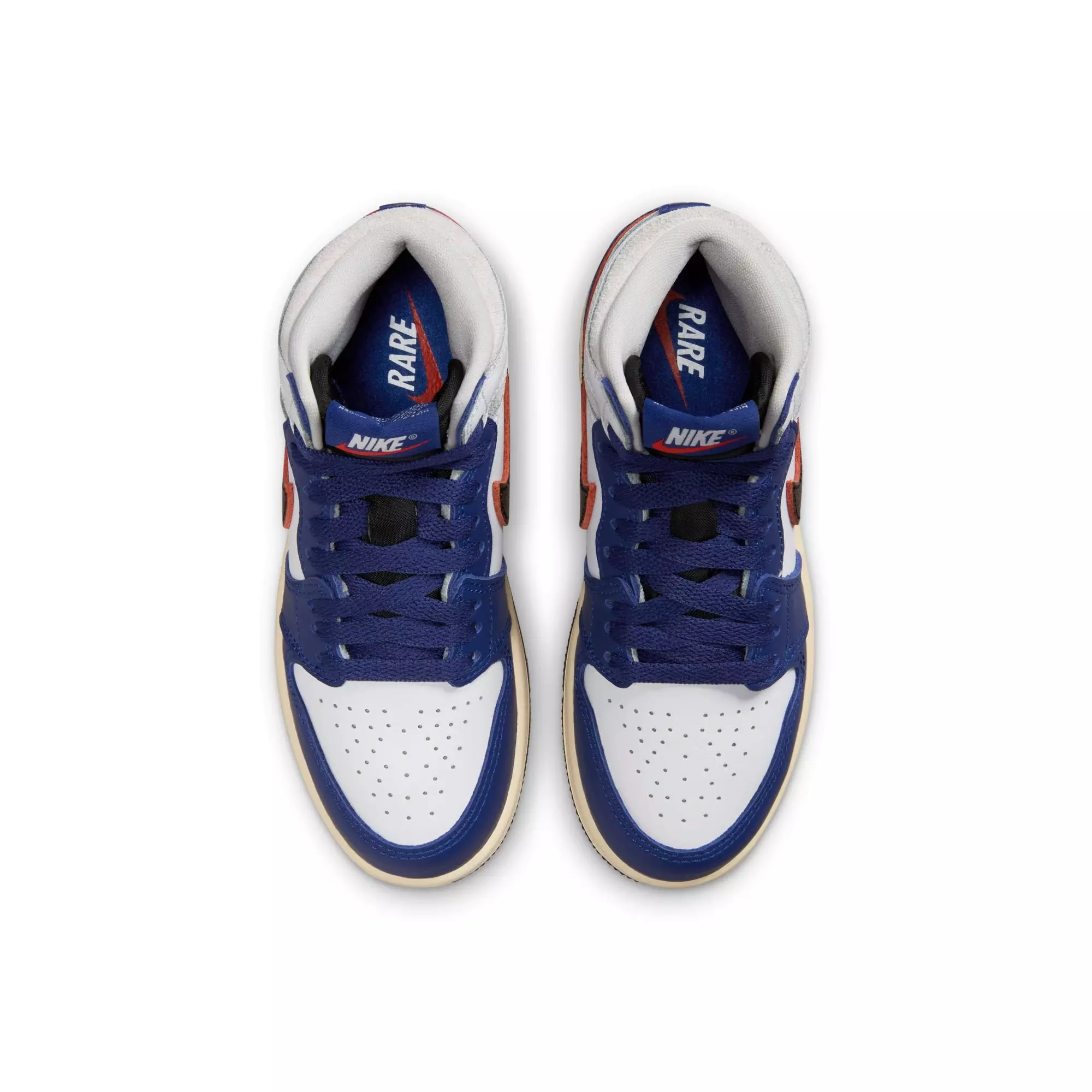 Jordan 1 Retro High OG "Rare Air" Preschool Kids' Shoe - BLACK/NEUTRAL GREY/DEEP ROYAL BLUE