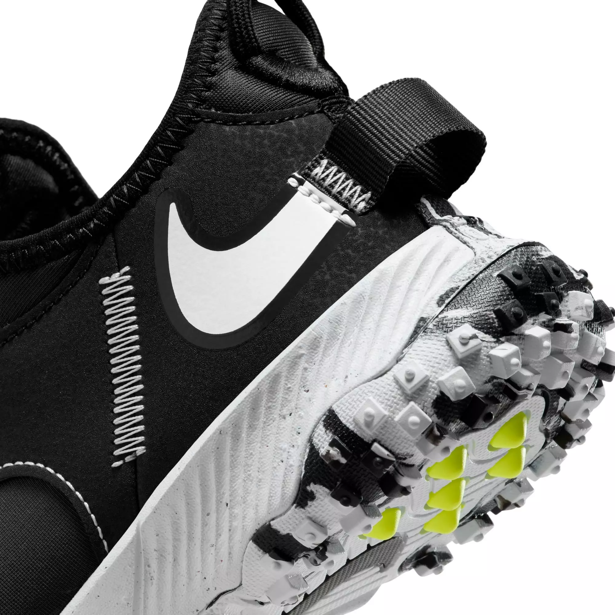Nike Future Field "Black/White/Dk Smoke Grey/Volt" Preschool Boys' Baseball Shoe - BLACK
