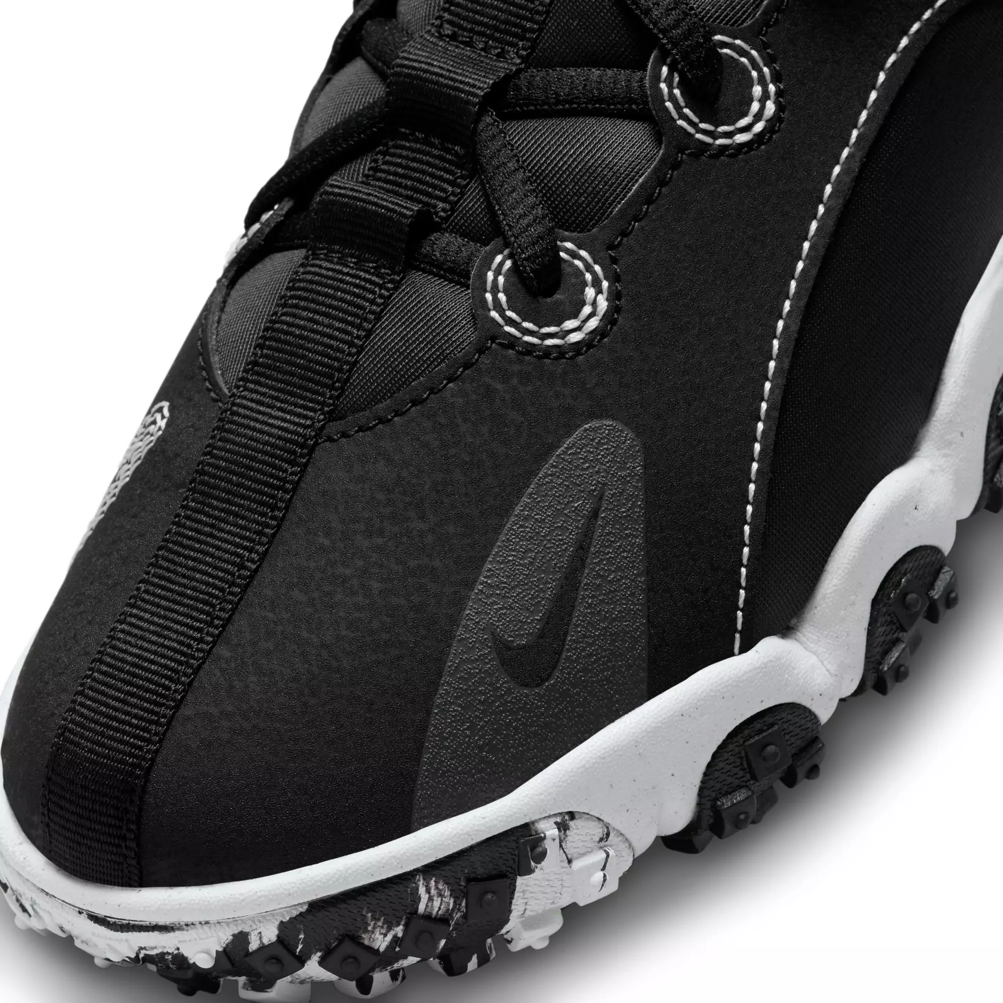 Nike Future Field "Black/White/Dk Smoke Grey/Volt" Preschool Boys' Baseball Shoe - BLACK