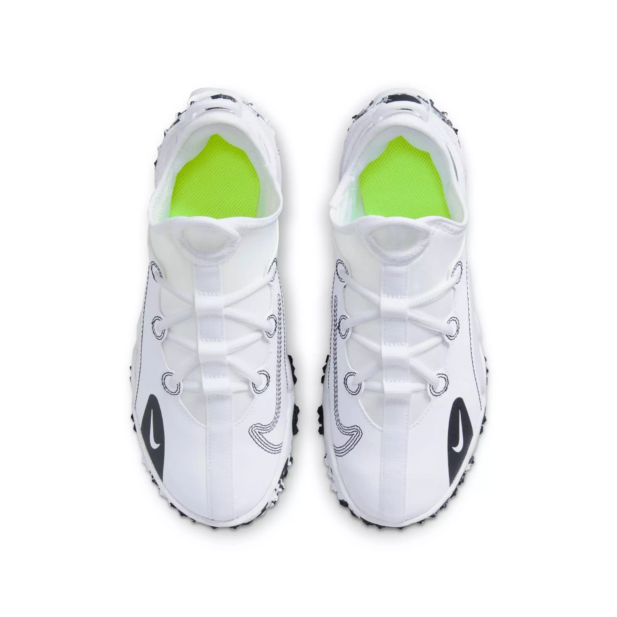 Nike Future Field "White/Black/Volt" Grade School Boys' Baseball Cleat - WHITE