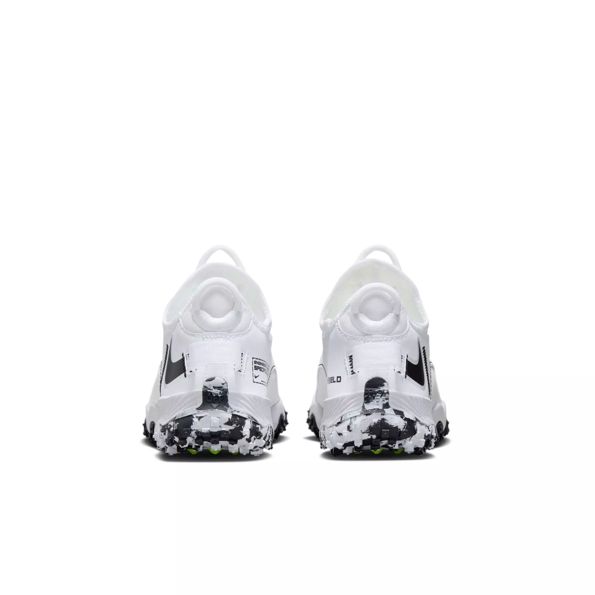 Nike Future Field "White/Black/Volt" Grade School Boys' Baseball Cleat - WHITE