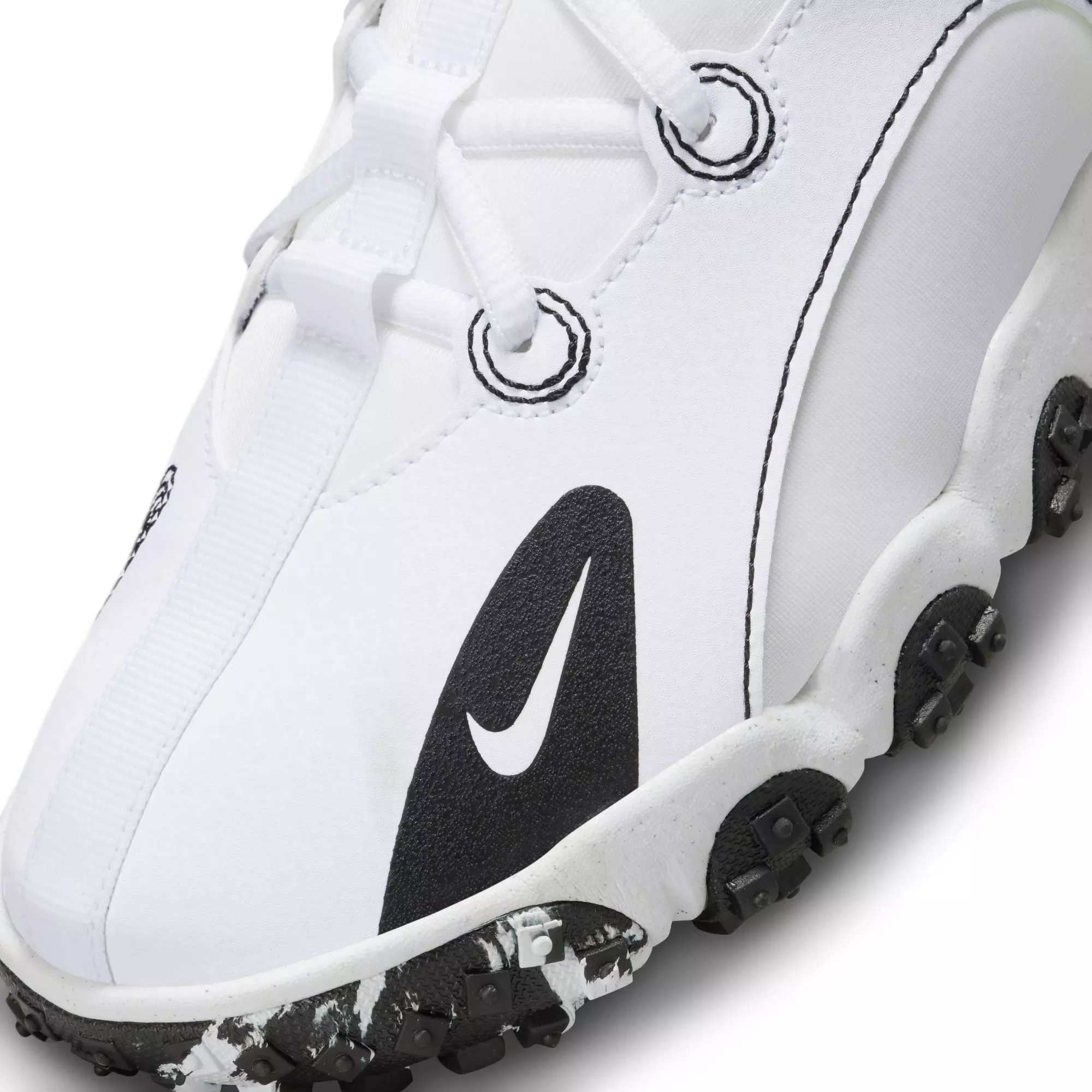 Nike Future Field "White/Black/Volt" Grade School Boys' Baseball Cleat - WHITE