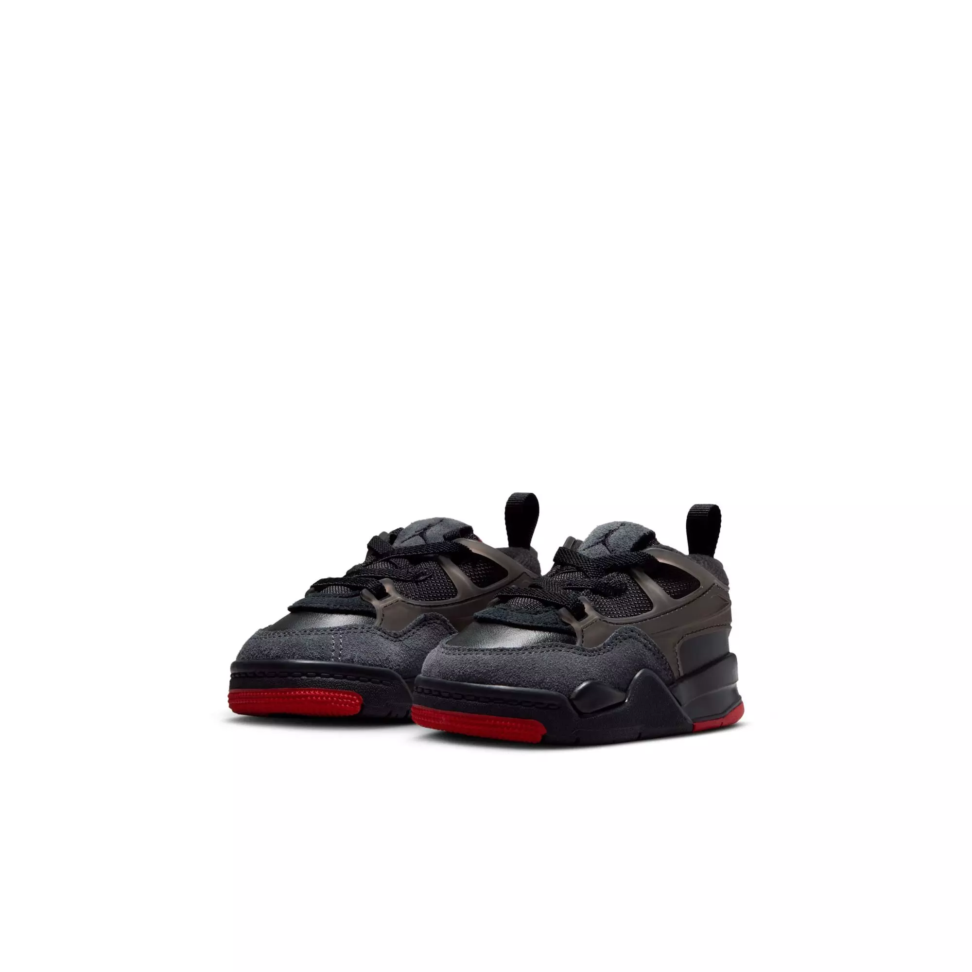 Jordan 4 RM "Black/Varsity Red/Anthracite" Toddler Boys' Shoe - BLACK/RED/WHITE