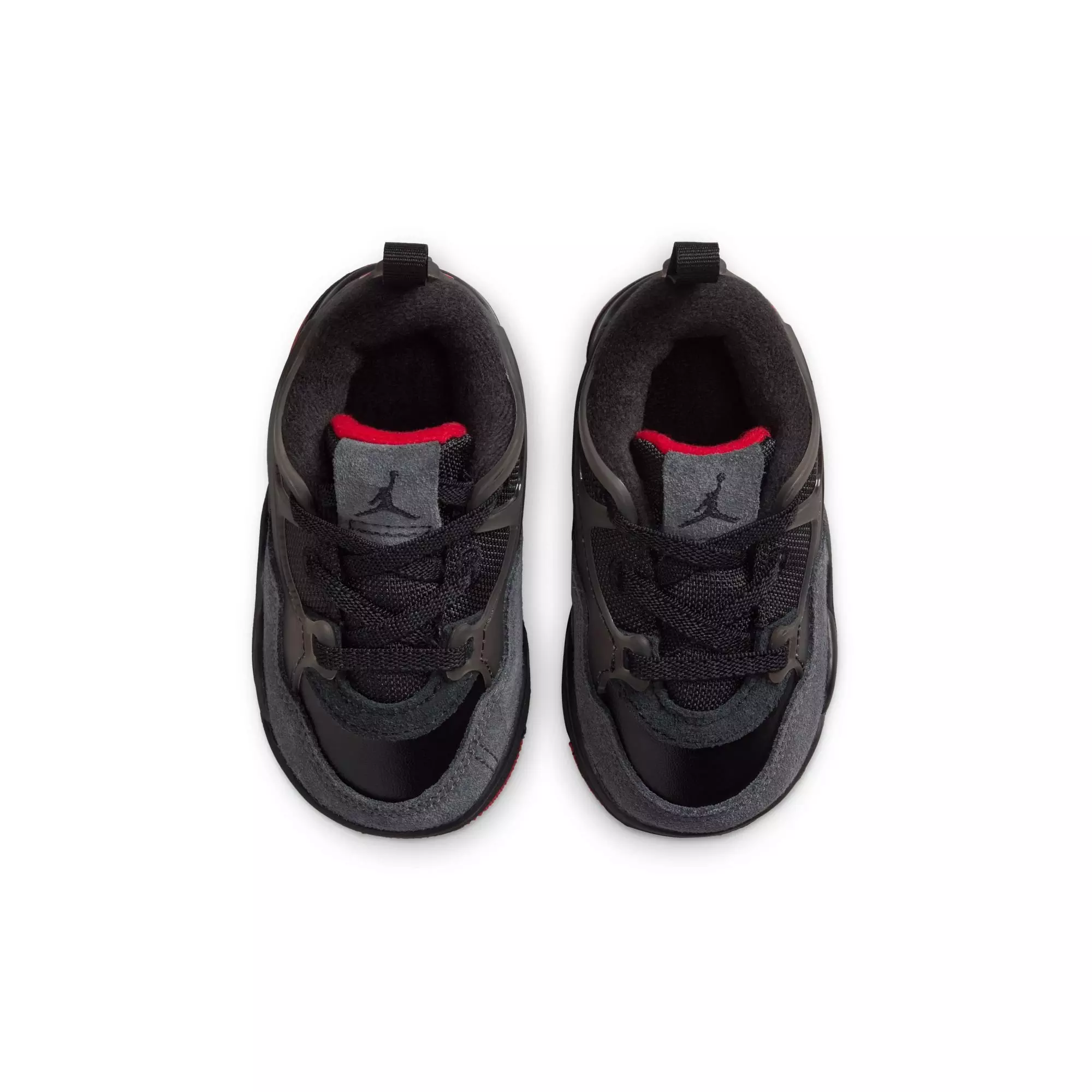 Jordan 4 RM "Black/Varsity Red/Anthracite" Toddler Boys' Shoe - BLACK/RED/WHITE