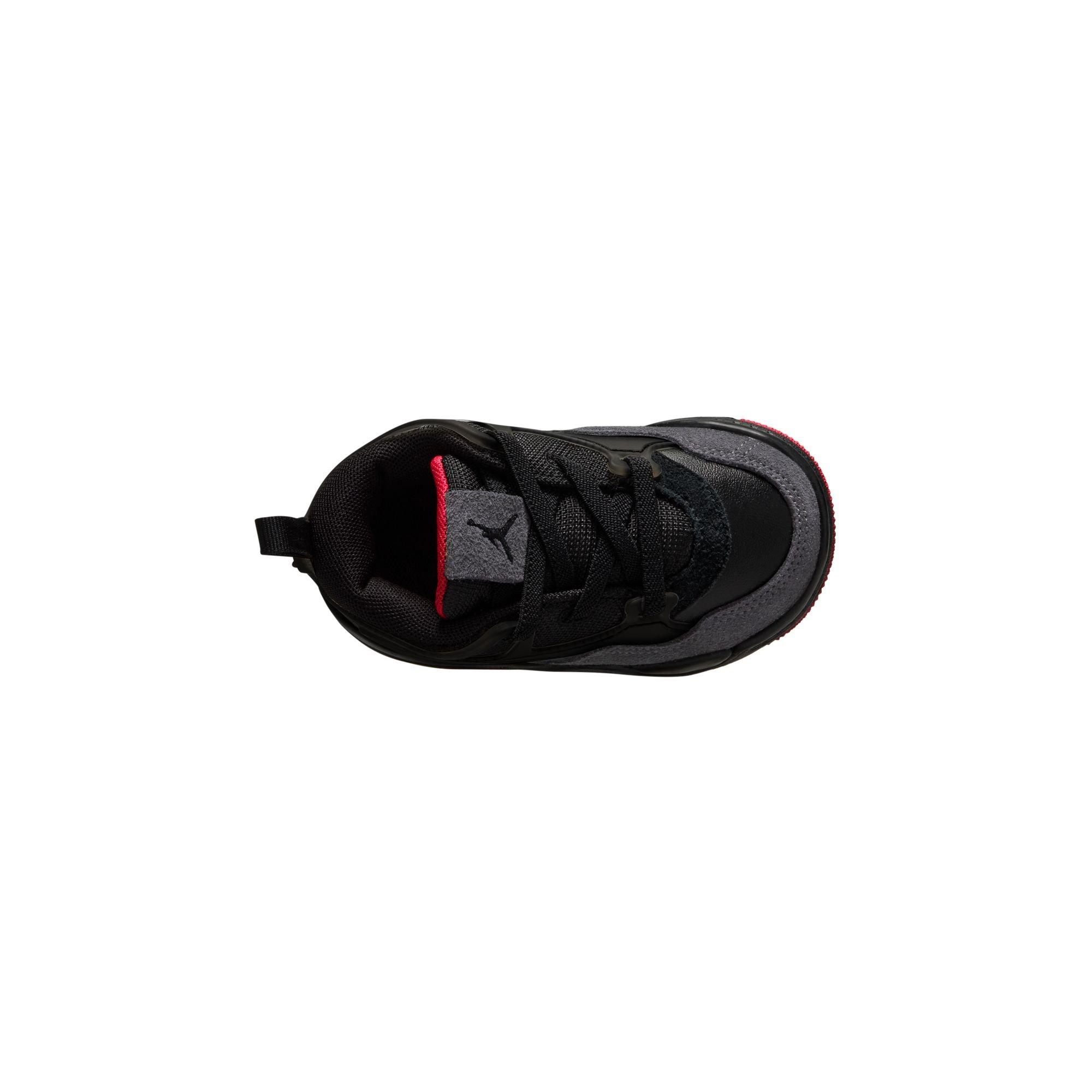 Jordan 4 RM Toddler Boys' "Black/Varsity Red/Anthracite" Shoe