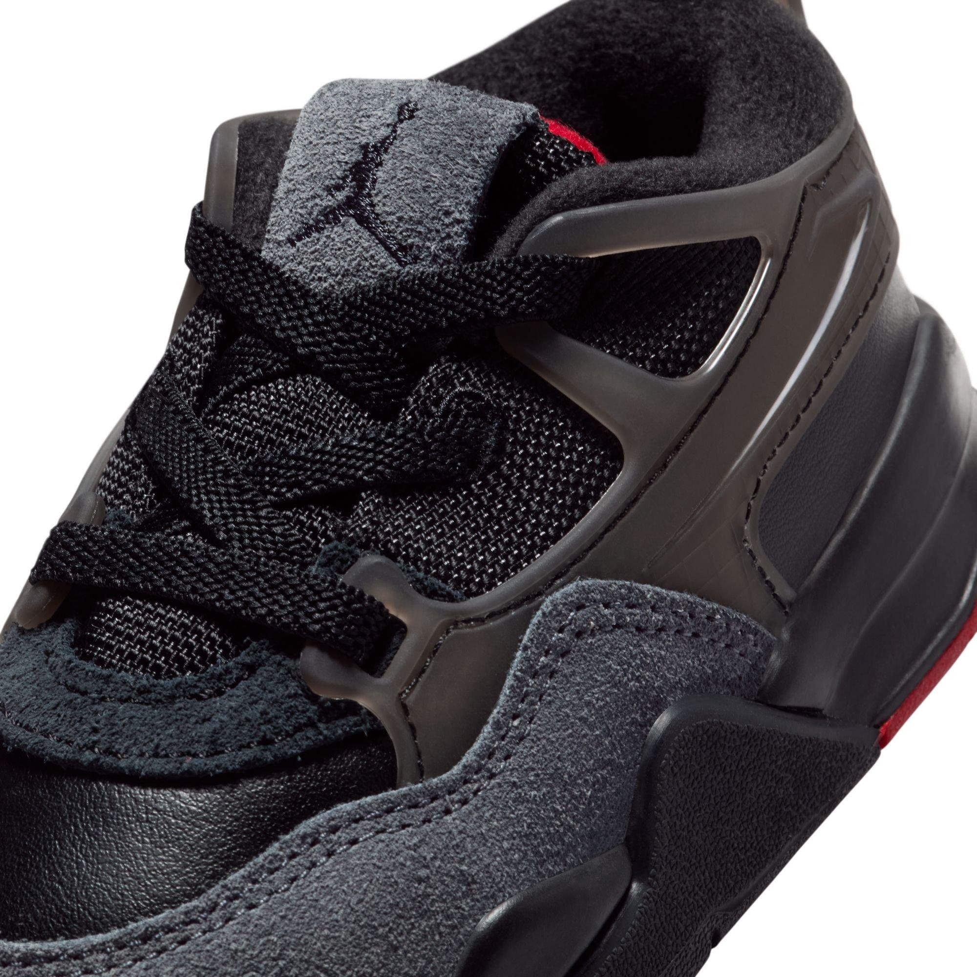 Jordan 4 RM Toddler Boys' "Black/Varsity Red/Anthracite" Shoe