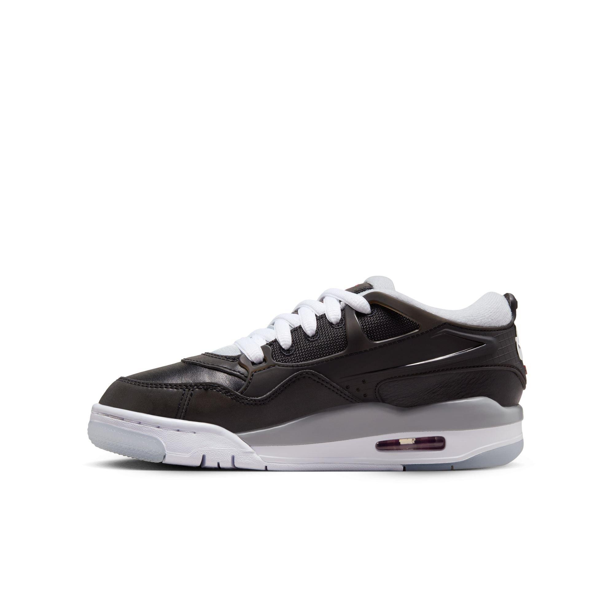 Jordan 4 RM Grade School Boys' "Black/FIre Red/Wolf Grey/White" Shoe