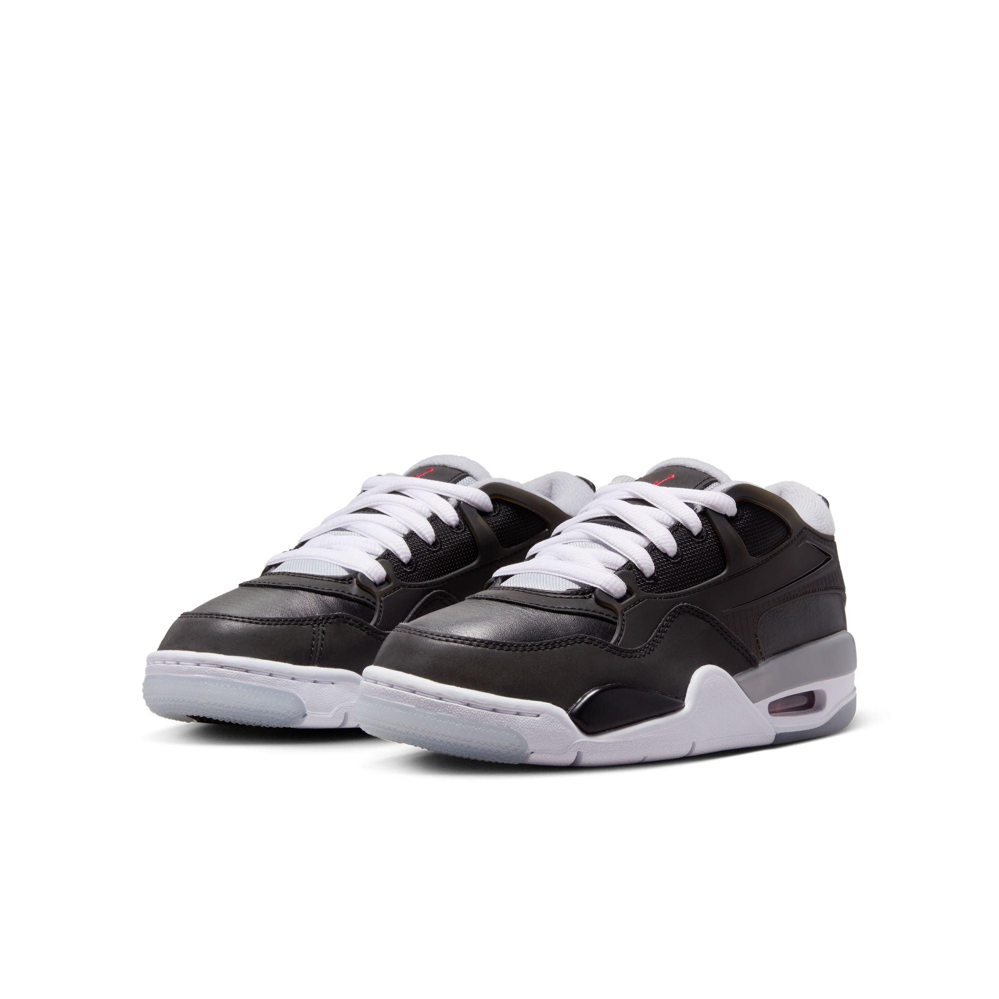Jordan 4 RM Grade School Boys' "Black/FIre Red/Wolf Grey/White" Shoe