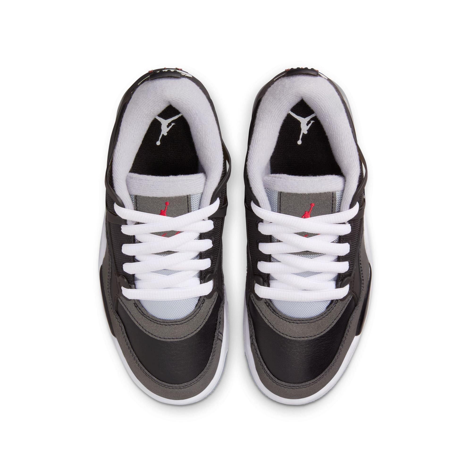 Jordan 4 RM Grade School Boys' "Black/FIre Red/Wolf Grey/White" Shoe