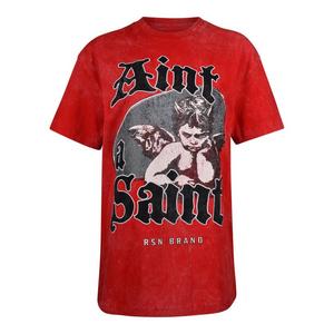 Reason Women's Ain't A Saint Tee - Red