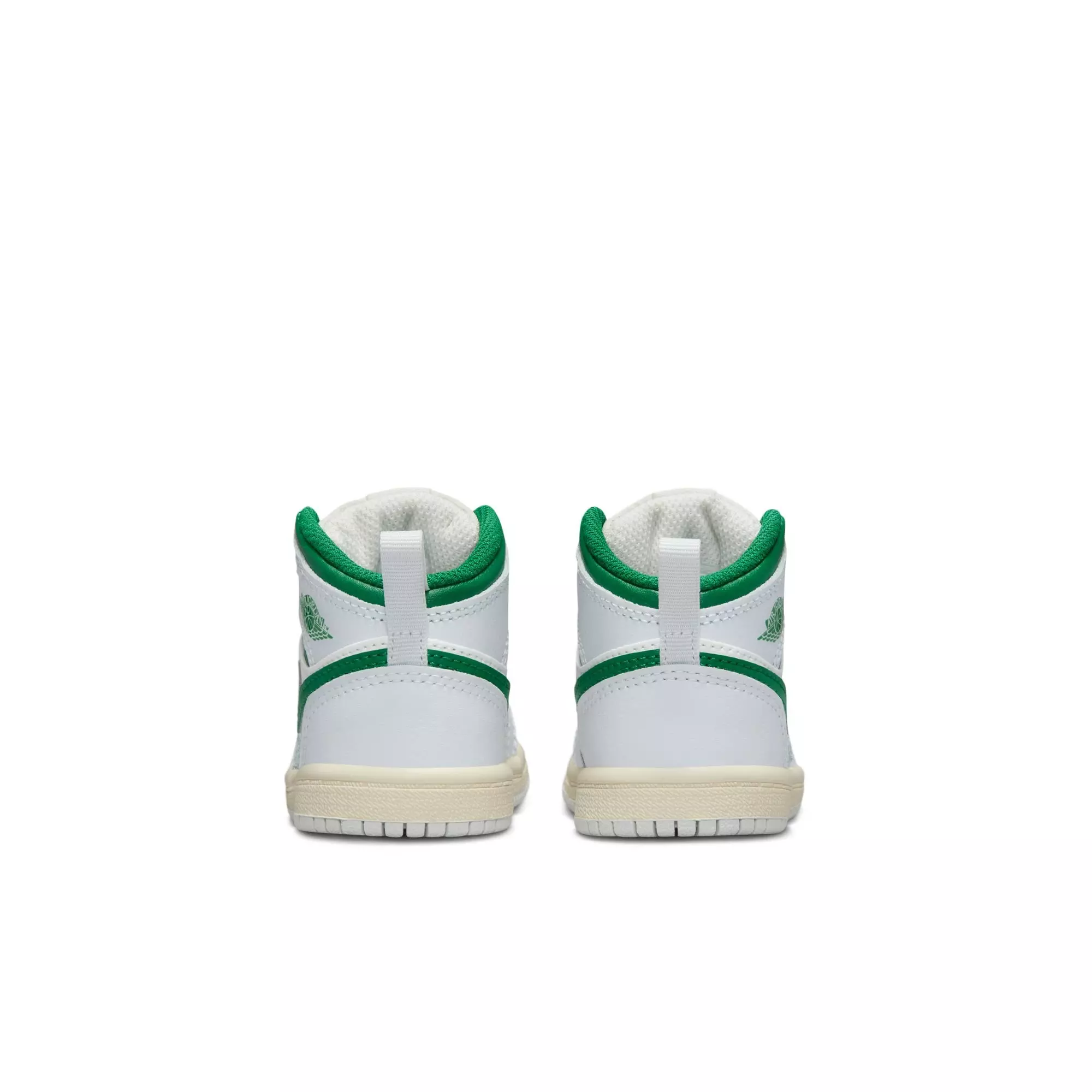 Jordan 1 Mid "Summit White/Pine Green/Pure Platinum" Toddler Boys' Shoe - GREY/WHITE/GREEN ABYSS